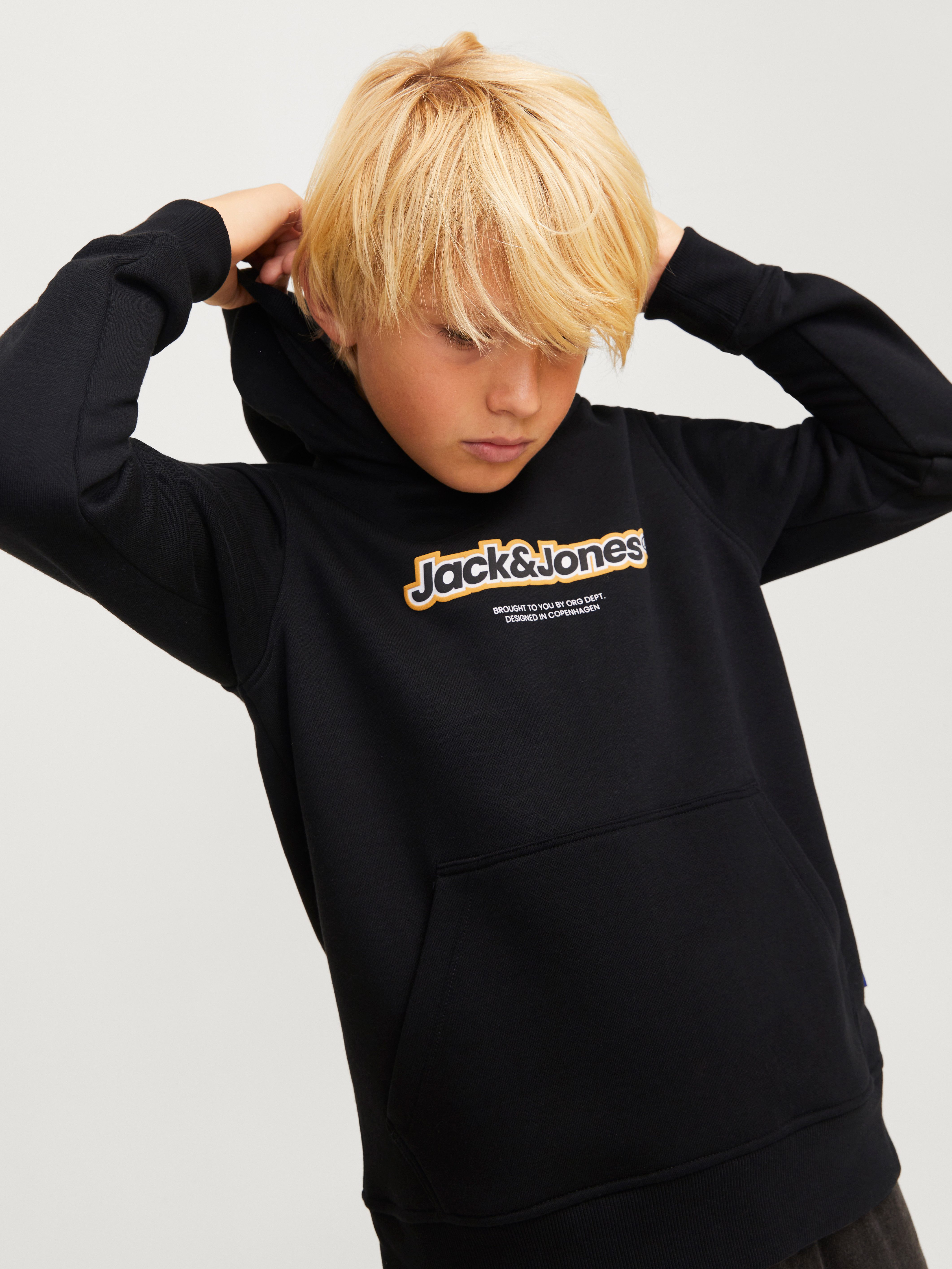 Jack & Jones Junior Hoodie JORVESTERBRO NEWTON BRNDG SWEAT BF JNR