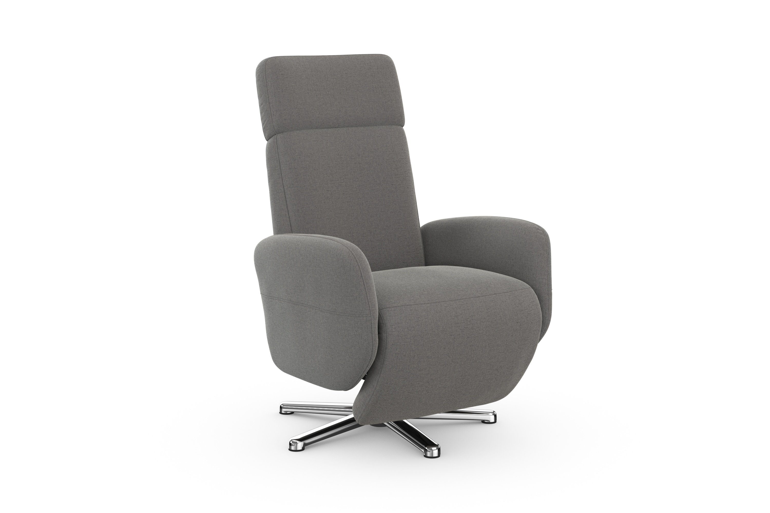 sit&more Relaxfauteuil Grenoble, incl. hoofdsteunverstelling en bekabelde afstandsbediening