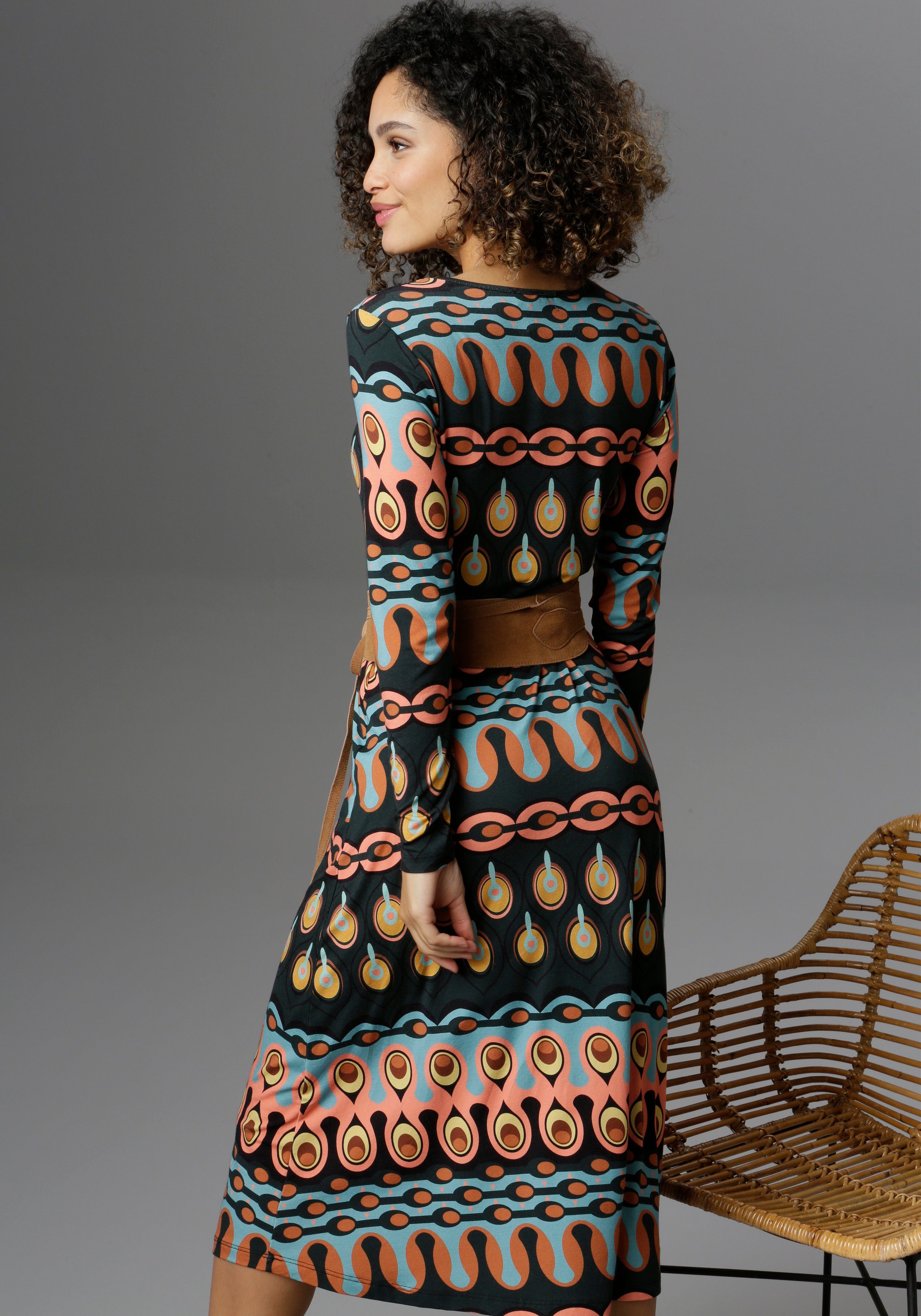Aniston SELECTED Midi-jurk met knoopsluiting