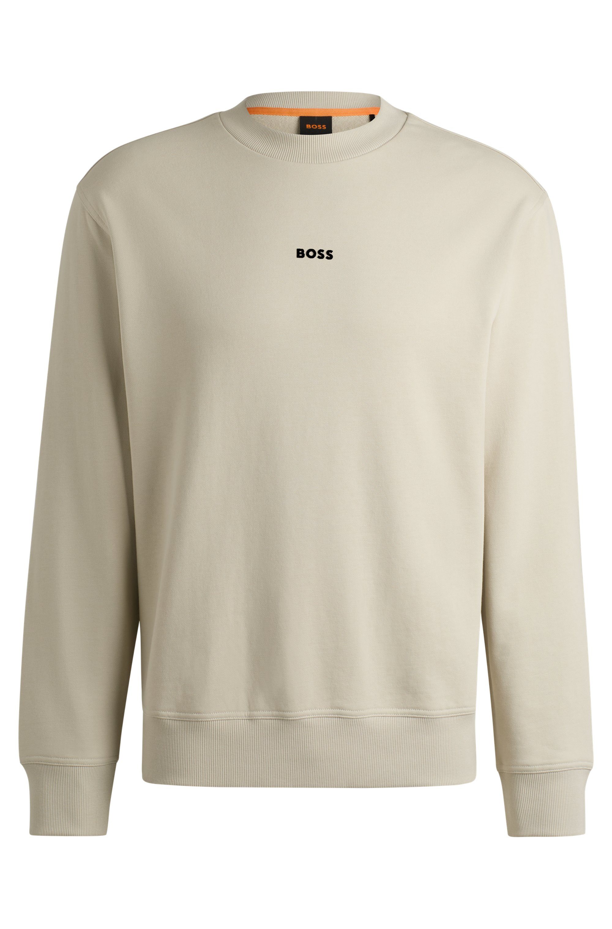 Boss Orange Sweatshirt WeSmallcrew met logo op borsthoogte