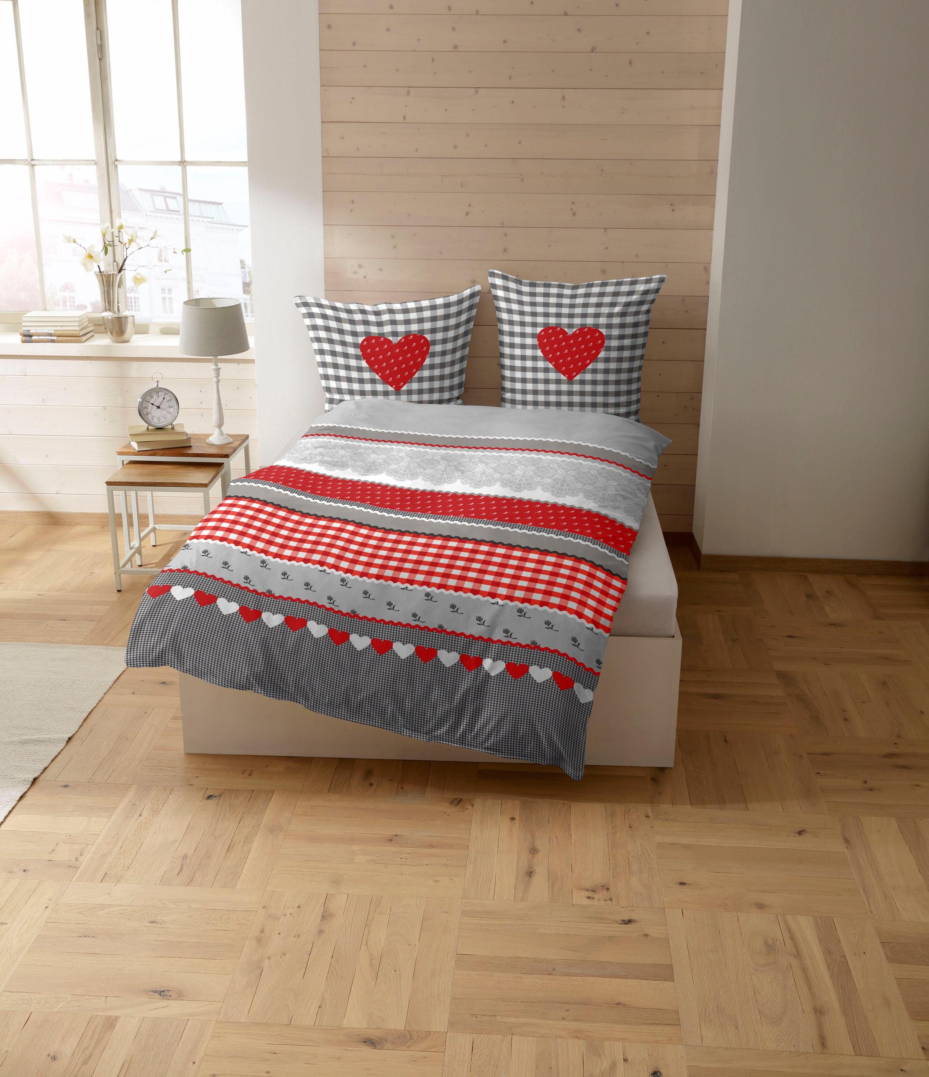 CASATEX Beddengoed Hart-Geruit schattig hart-ruit-design