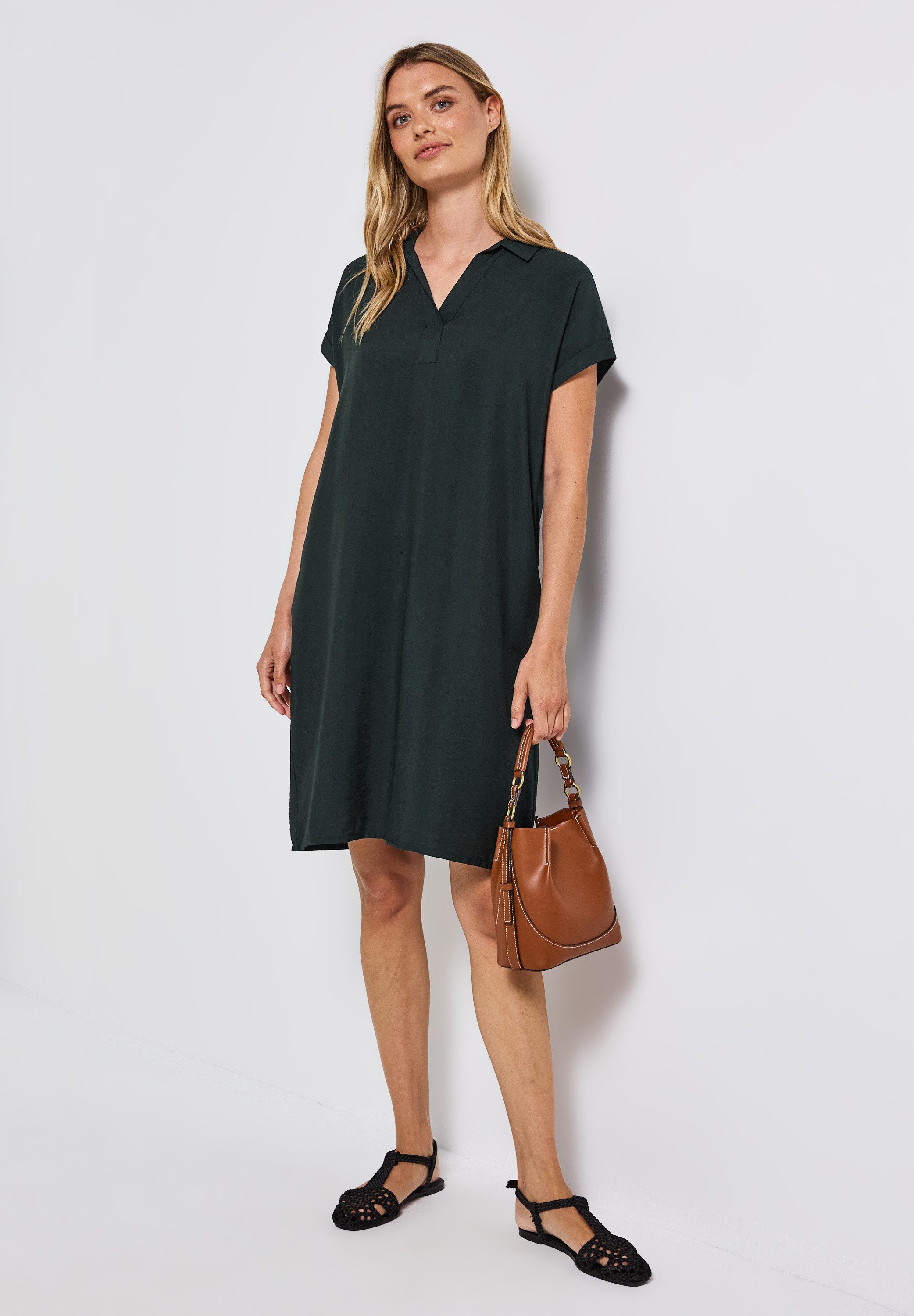 STREET ONE Shirtjurk met ingesneden hals