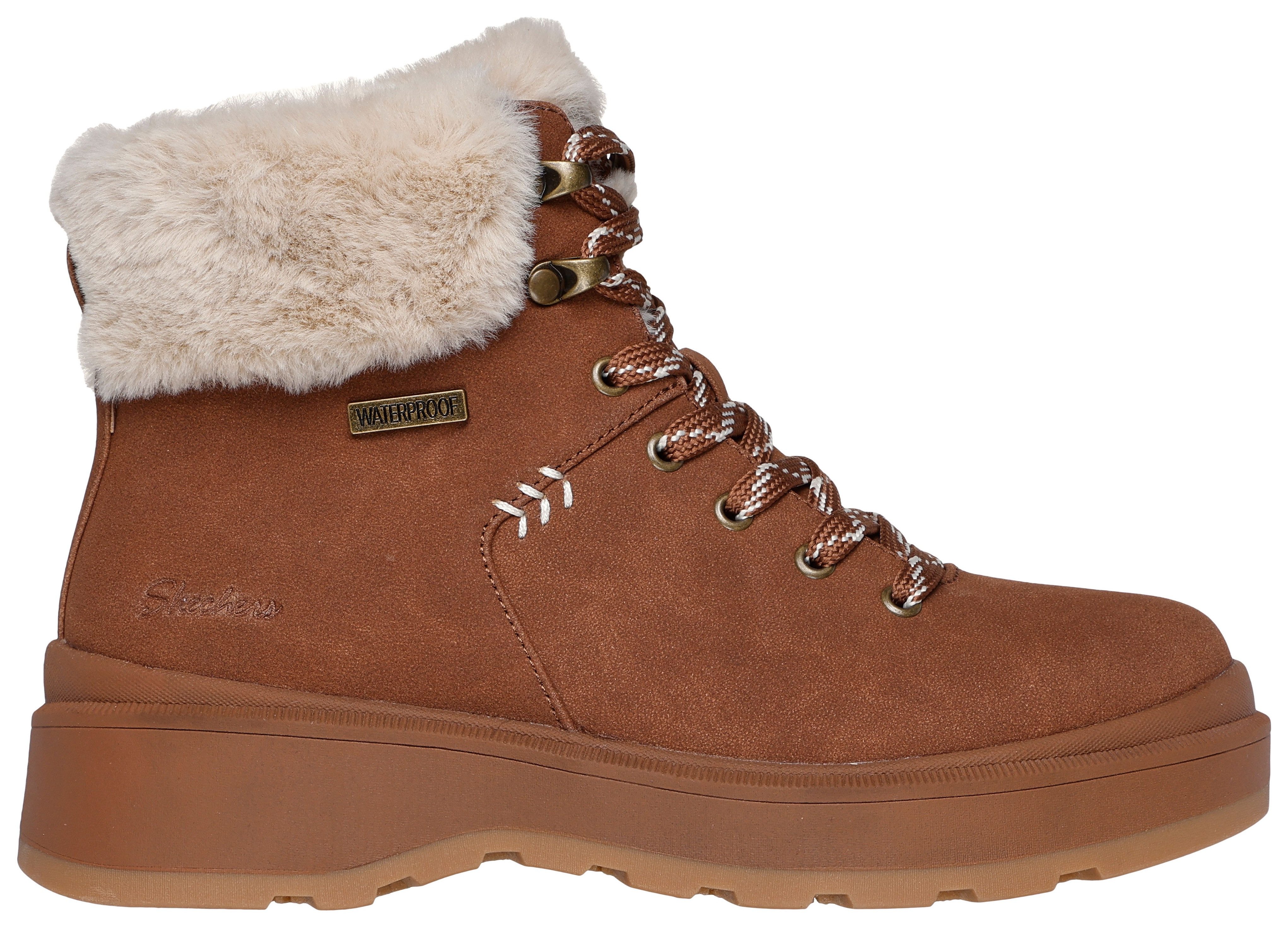 Skechers Winterlaarzen PARK CITY trekking laarzen, veterschoenen met warme voering