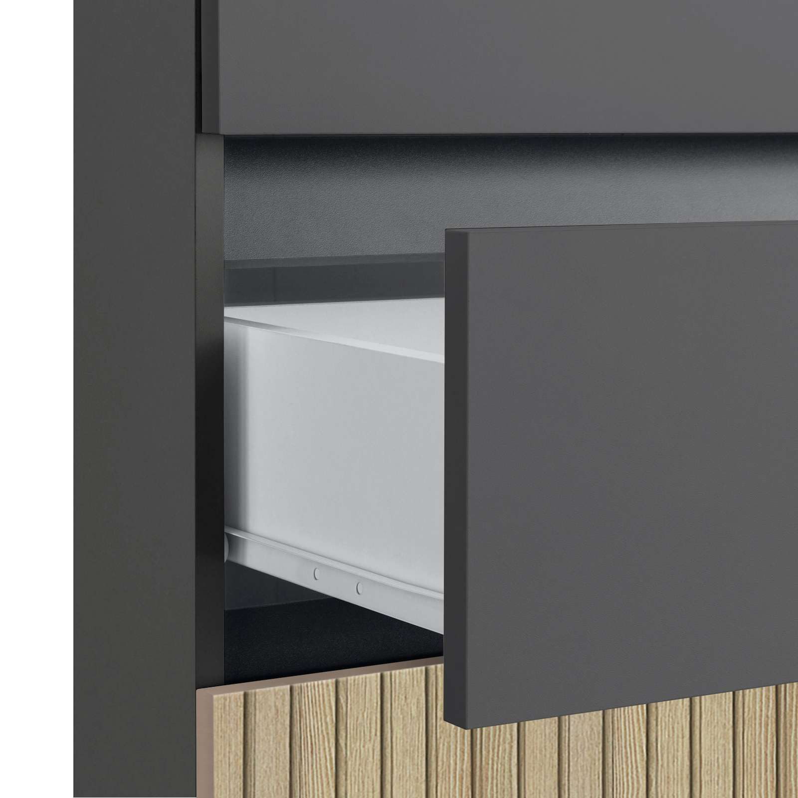 Home affaire Halfhoge kast Wisla Hoogte 98 cm, met deuren en lades