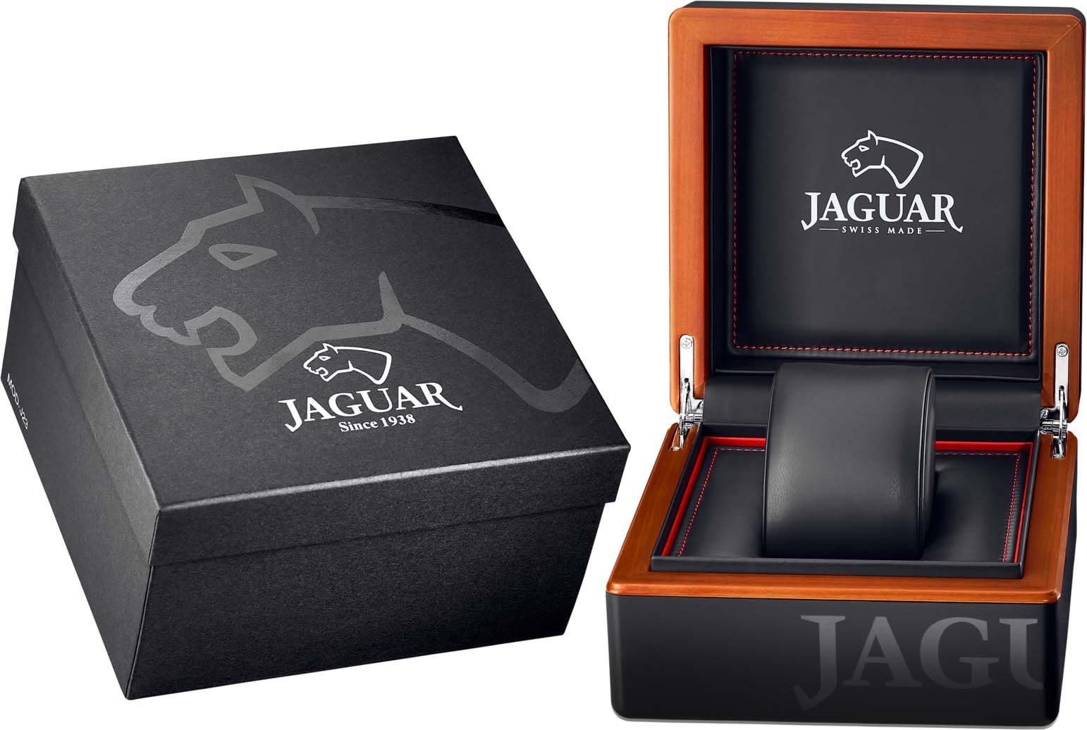 Jaguar Kwartshorloge Acamar, J964/1 Horloge, herenhorloge, dameshorloge, saffierglas, Swiss Made, stalen armband