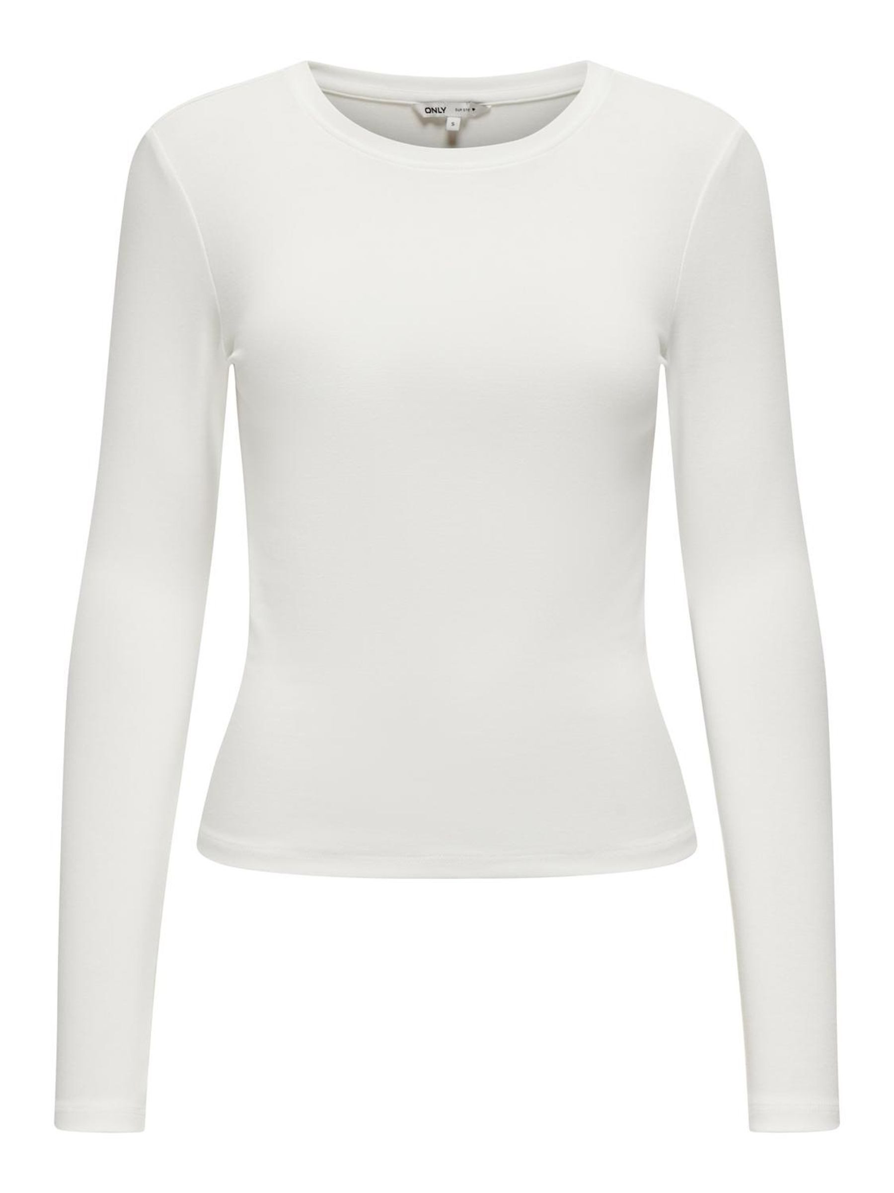 Only Shirt met lange mouwen ONLRILEY O-NECK L/S TOP JRS