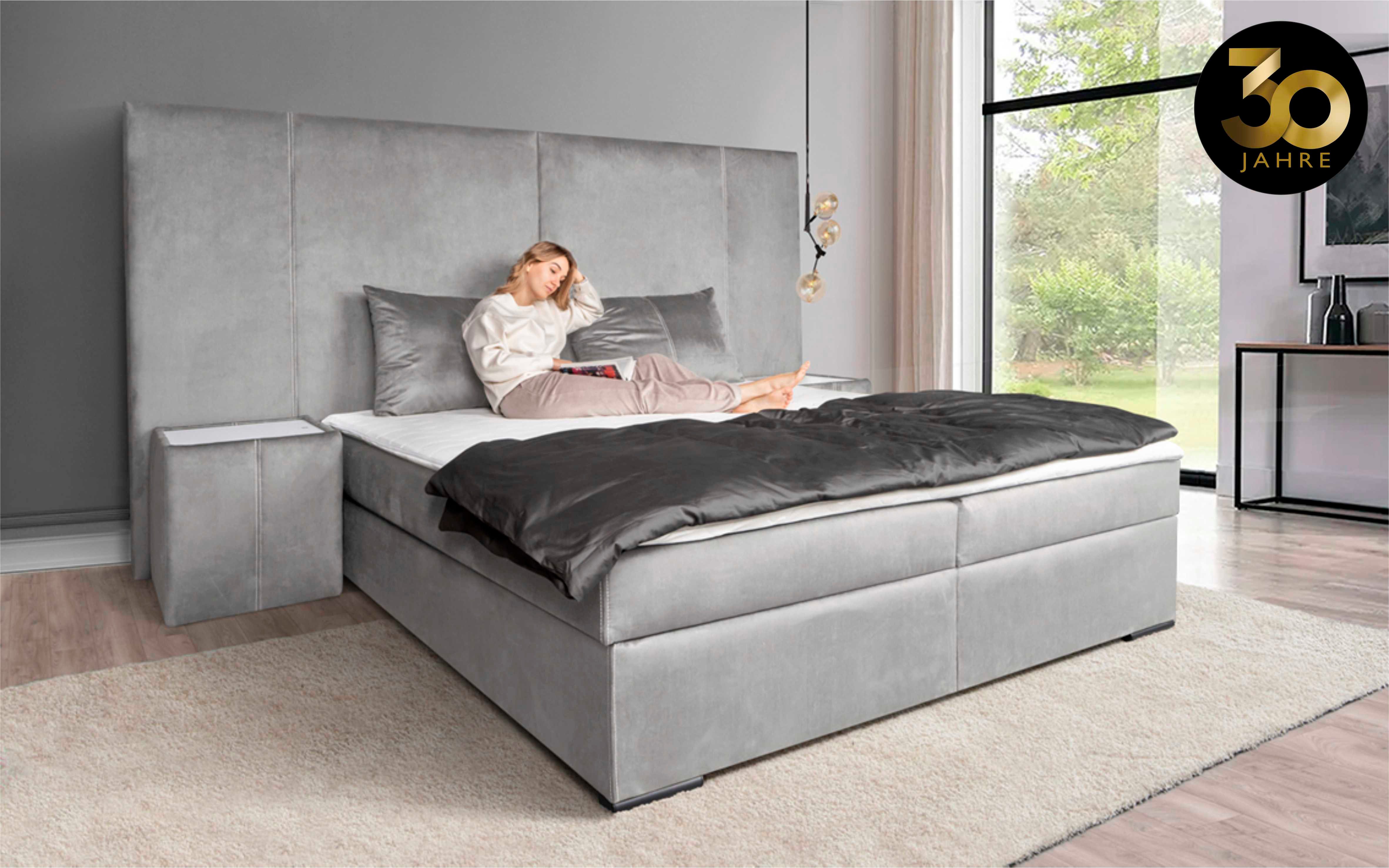 COLLECTION AB Boxspring 30 jaar jubileum model BIG incl. topmatras & bedkist, naar keuze h2,h3,h4