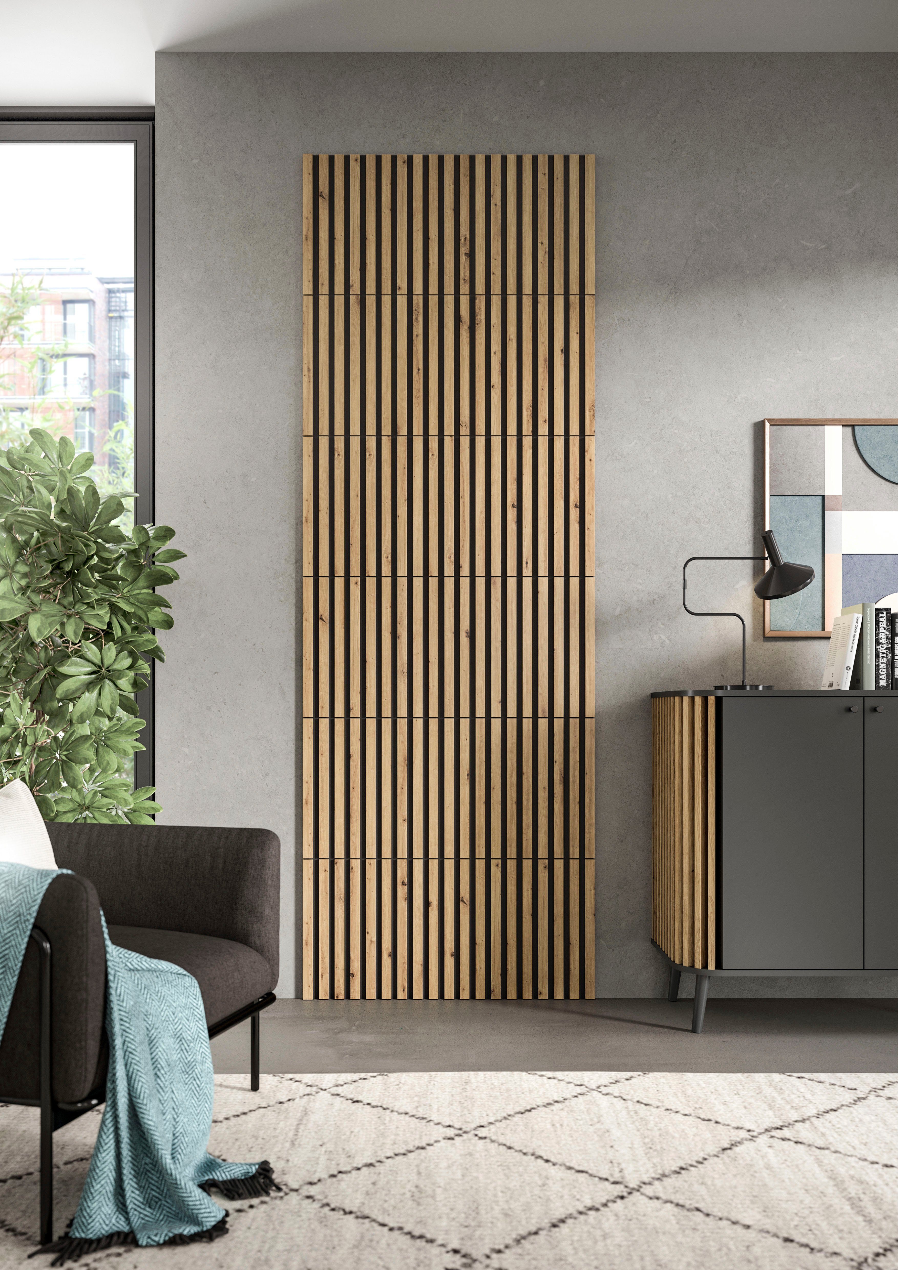 INOSIGN Wandpaneel Silencio, 4-delige set, vierkant elk 40 x 40 cm, inclusief 4 afwerkingslijsten (4-delig)