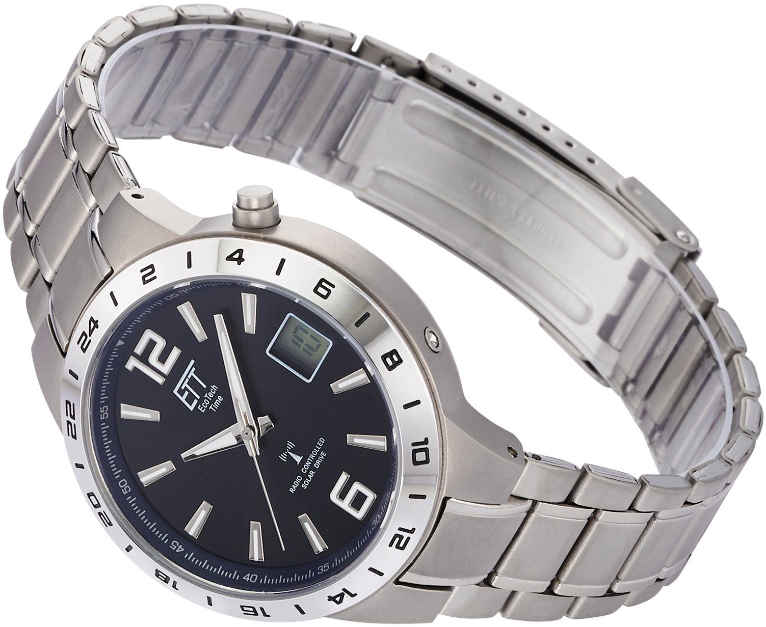 ETT Radiografisch horloge Basic Titan, EGT-11411-41M Polshorloge, herenhorloge, datum, solar