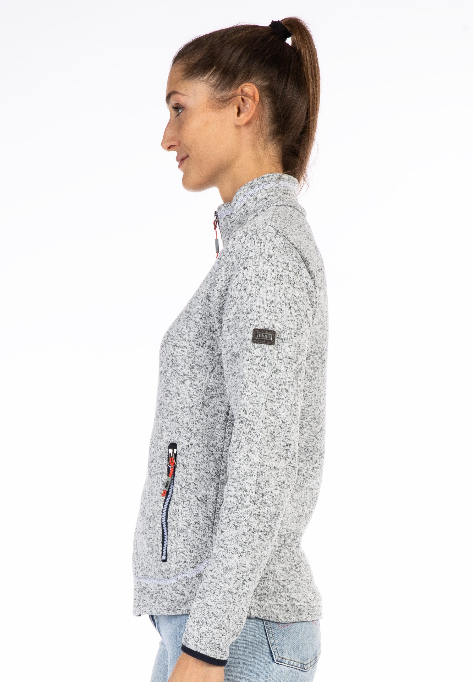 DEPROC Active Gebreid fleecejack KIRKVALE X WOMEN