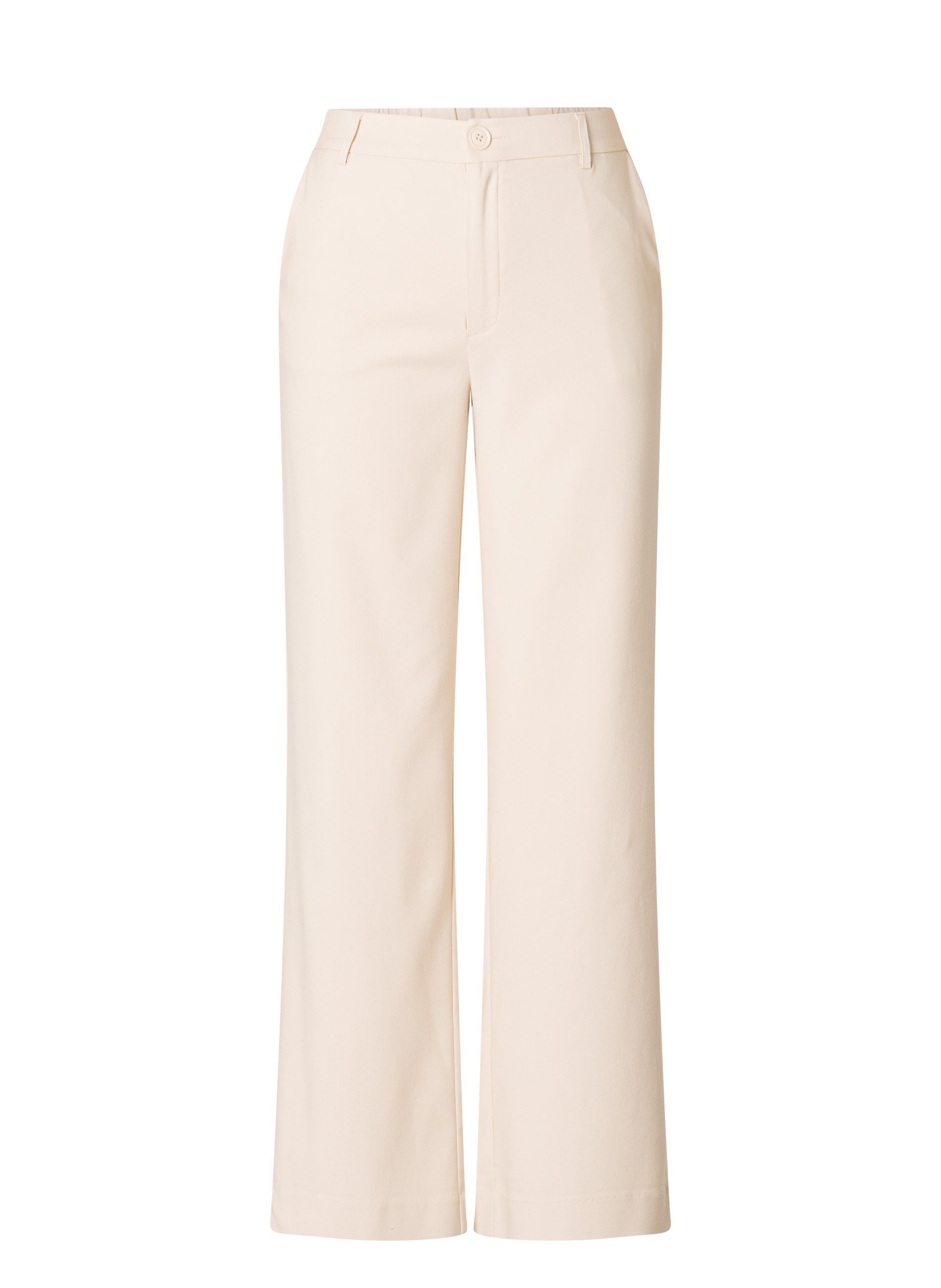 Base Level Stoffen broek met flare en elastaan