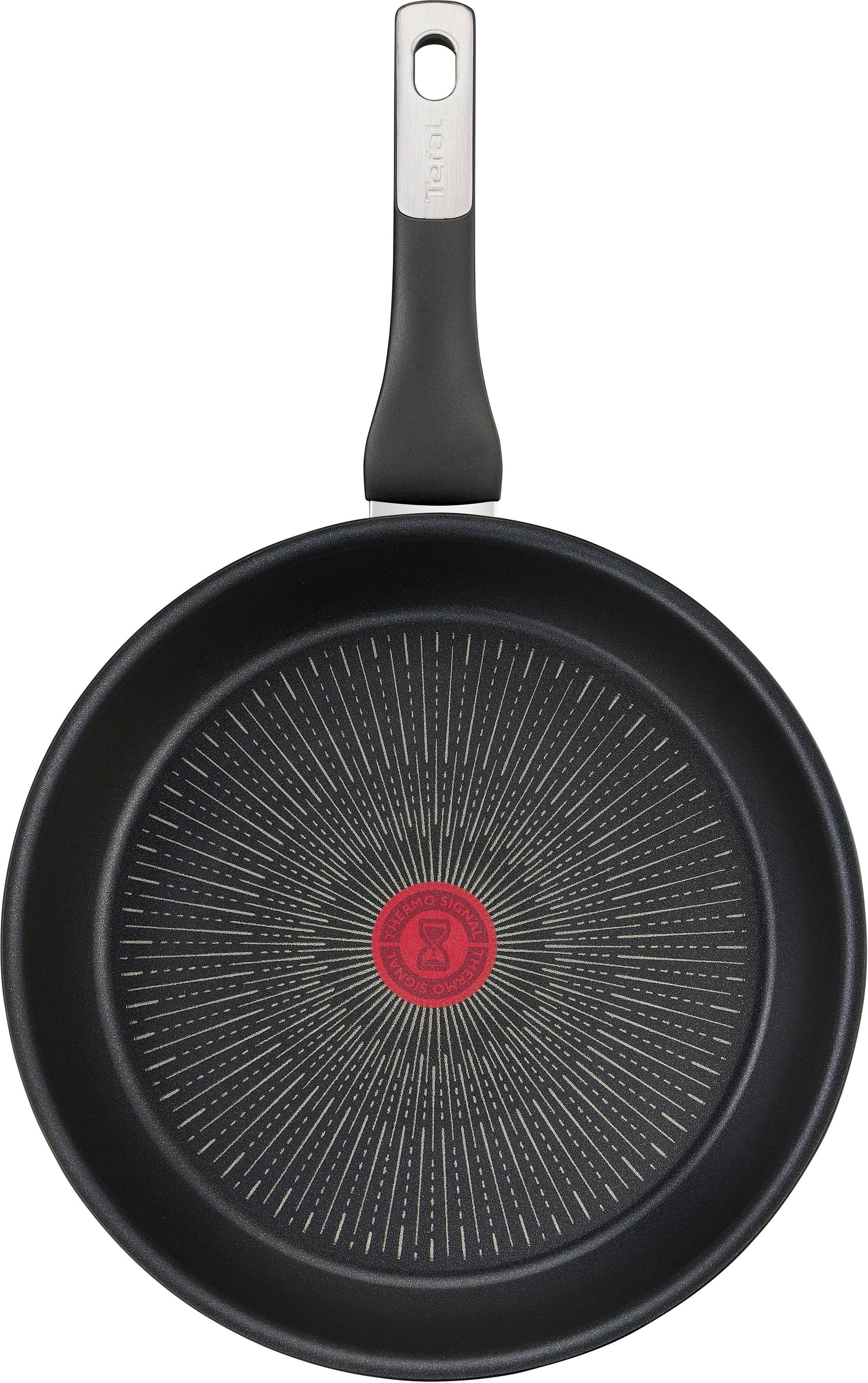 Tefal Koekenpan Unlimited kratzbestendig, inductiepan, temperatuurindicator, gemaakt in frankrijk (1-delig)