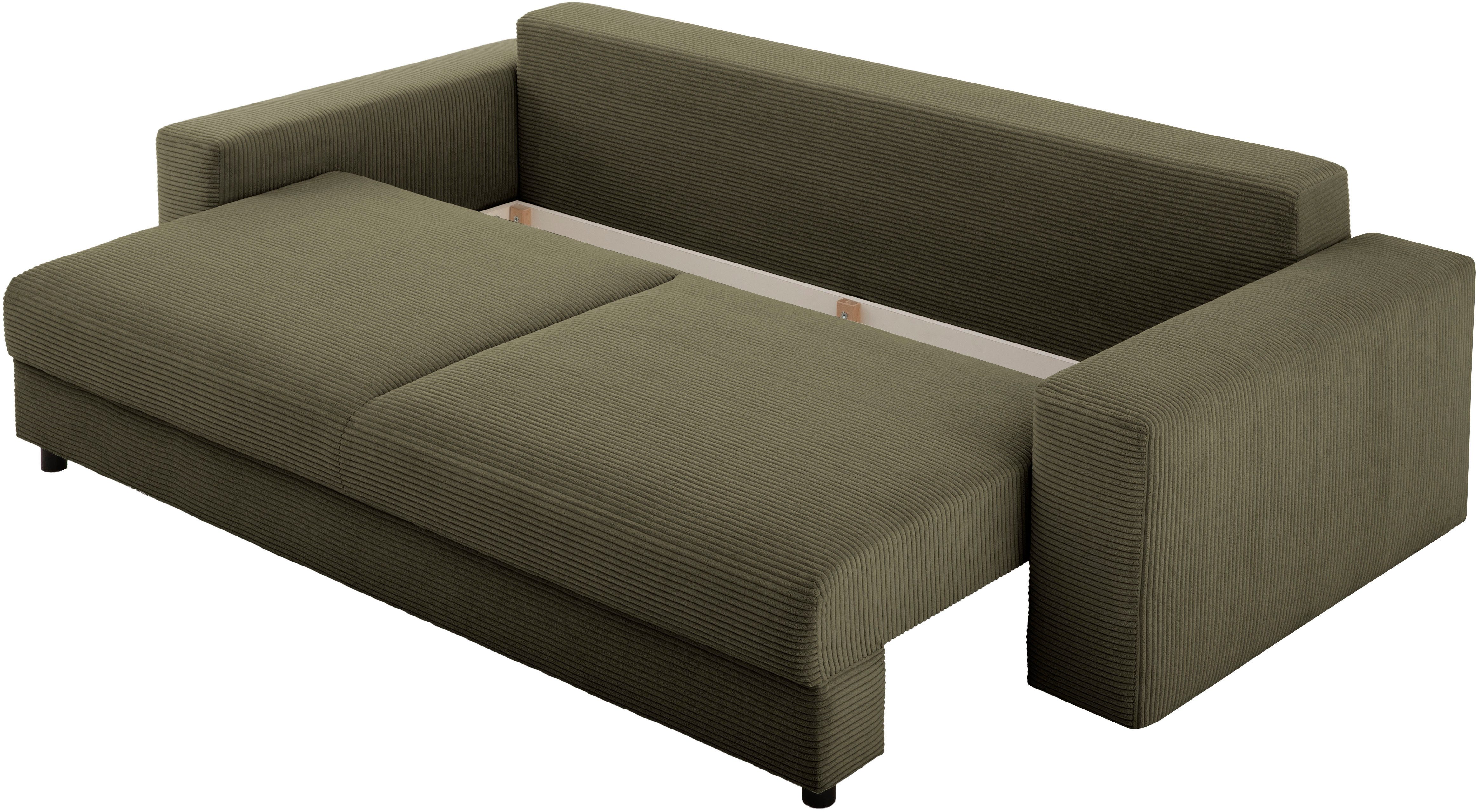 LeGer Home by Lena Gercke Slaapbank Imoga, kussen met slaapfunctie, 3-zits bank, bank met bedlade in moderne kleuren en stoffen, bedfunctie, ligoppervlak: 200x150 cm