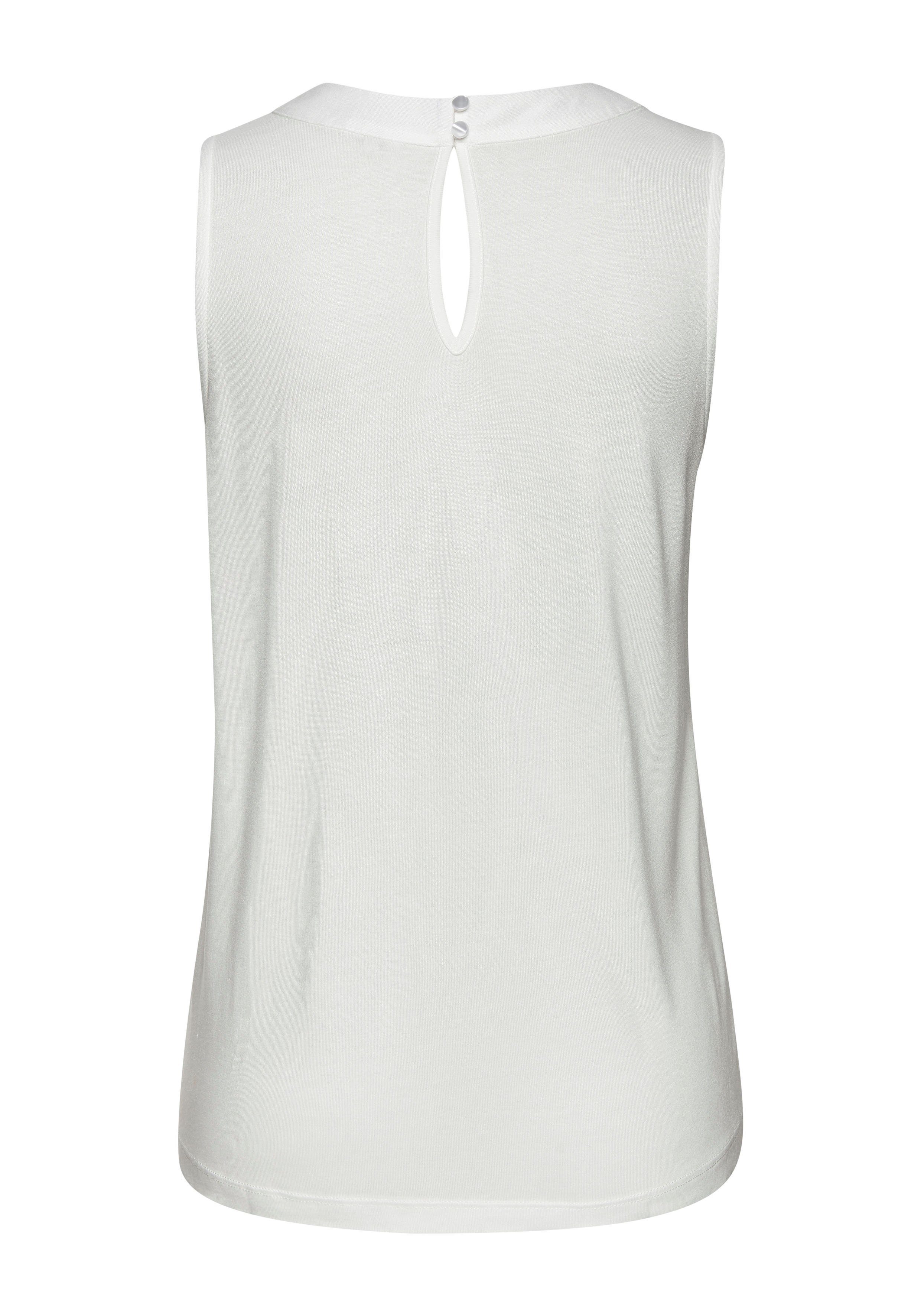 Vivance Tanktop met bijzondere uitsnede, eenvoudig zomertop, casual
