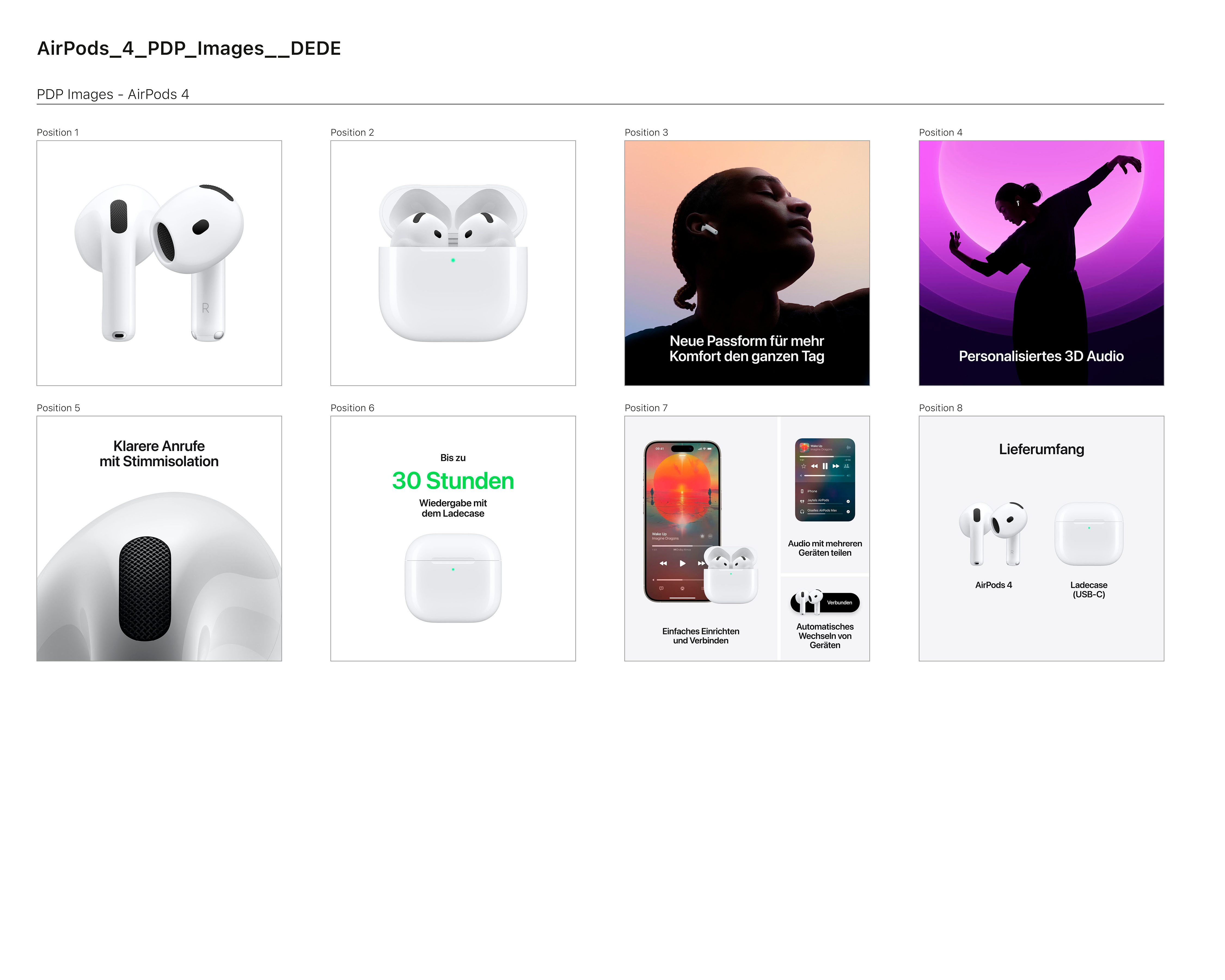 Apple Draadloze in-ear hoofdtelefoon AirPods 4