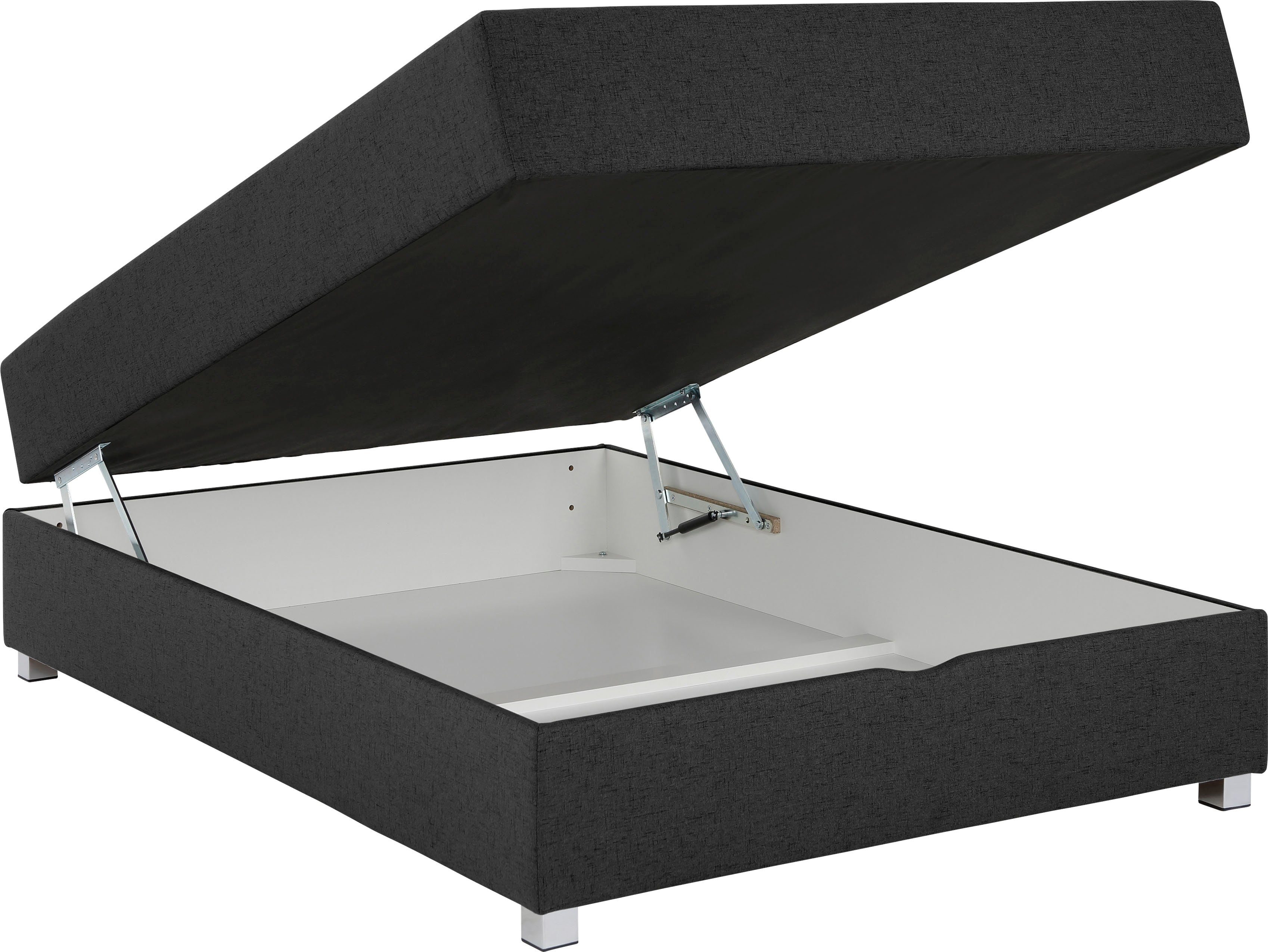 INOSIGN Boxspring Alexis zonder hoofdbord - ideaal voor ruimtes met schuine plafonds, in 4 breedten