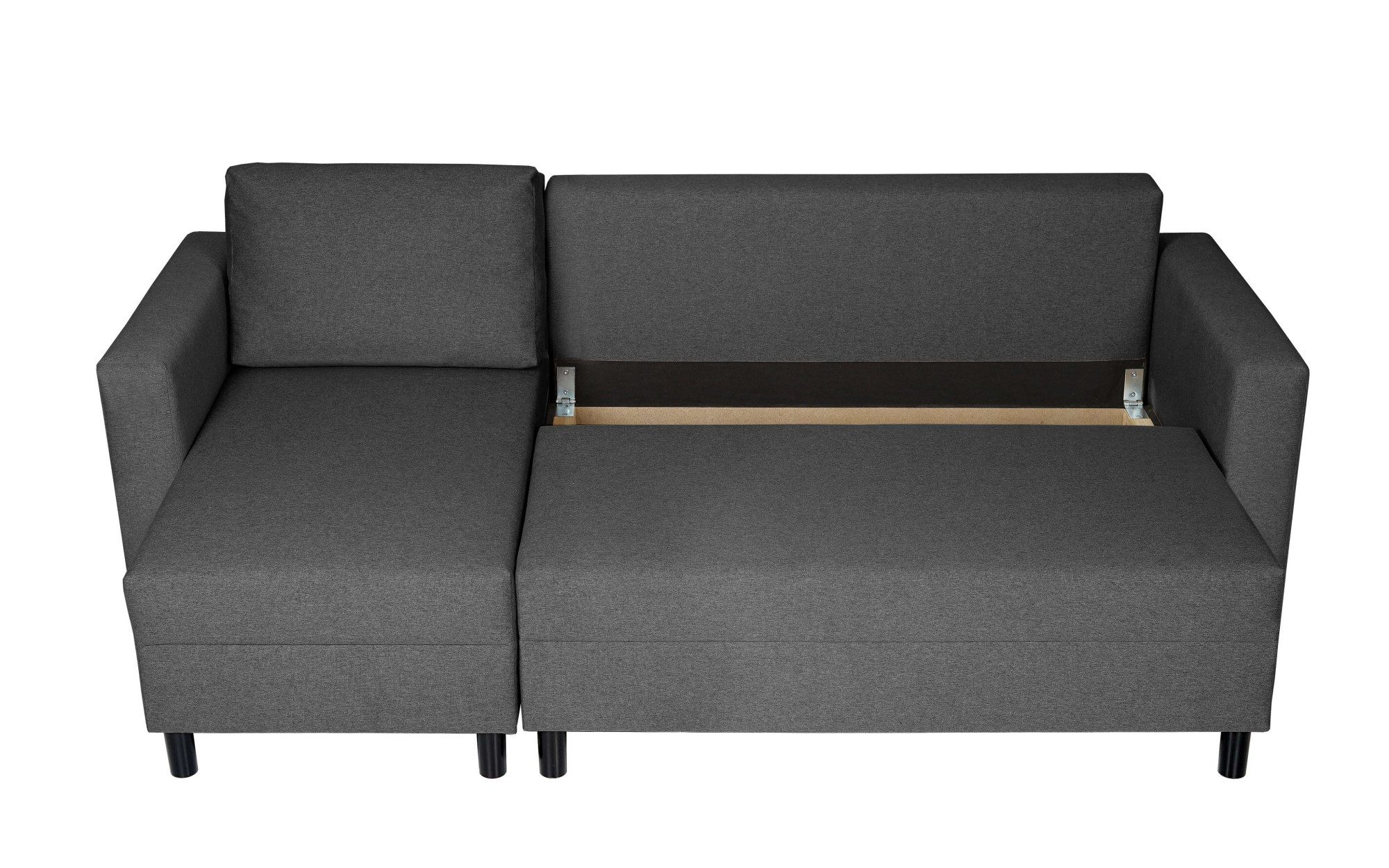 INOSIGN Hoekbank GLENOE slaapbank met bedlade, ottomane aan beide zijden te monteren L-vorm, afmetingen B/D/H: 230/135/84,5 cm, velvet & zachte structuur