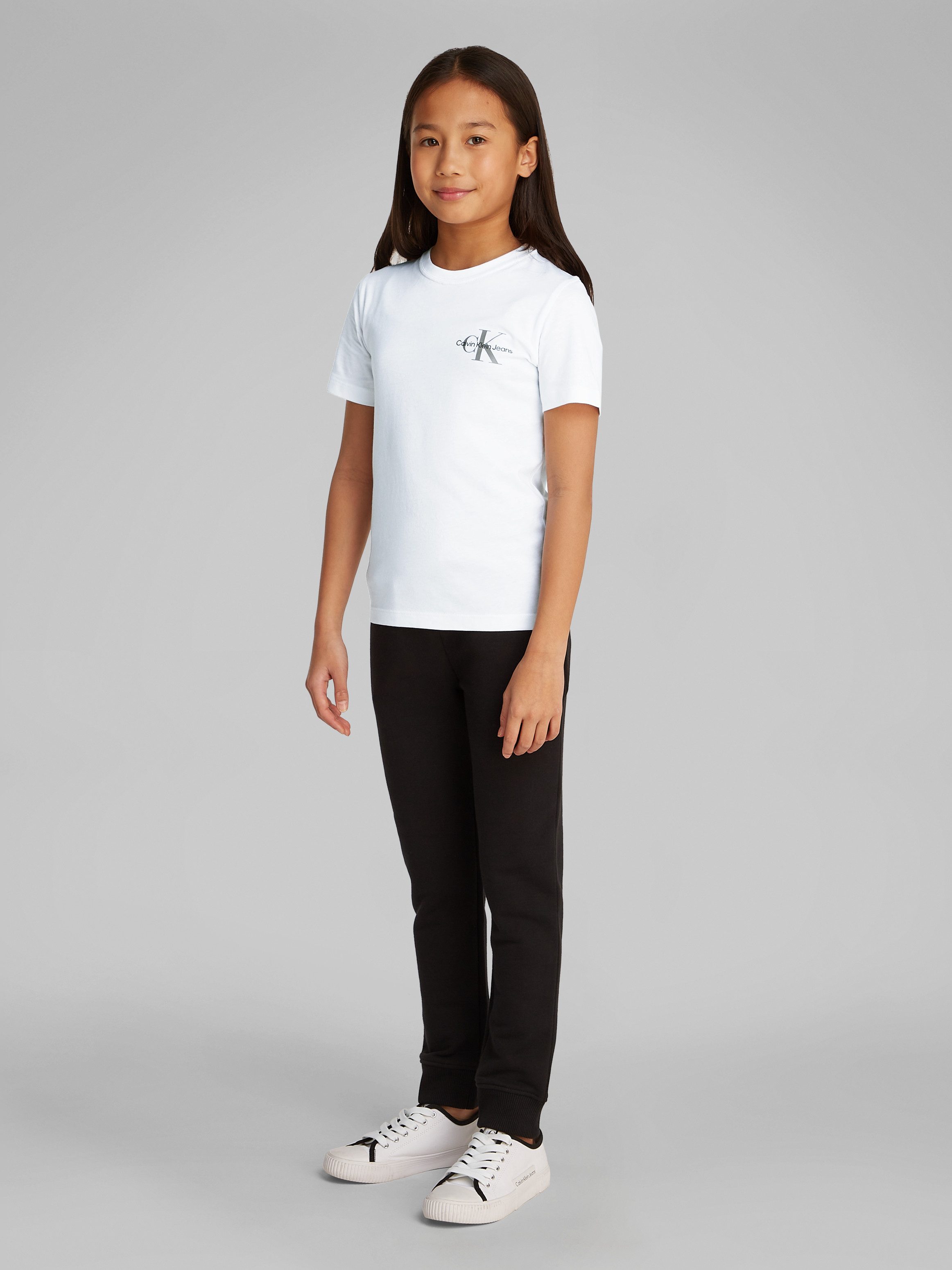Calvin Klein T-shirt Chest Monologo Ss T-Shirt voor kinderen tot 16 jaar en met logoprint