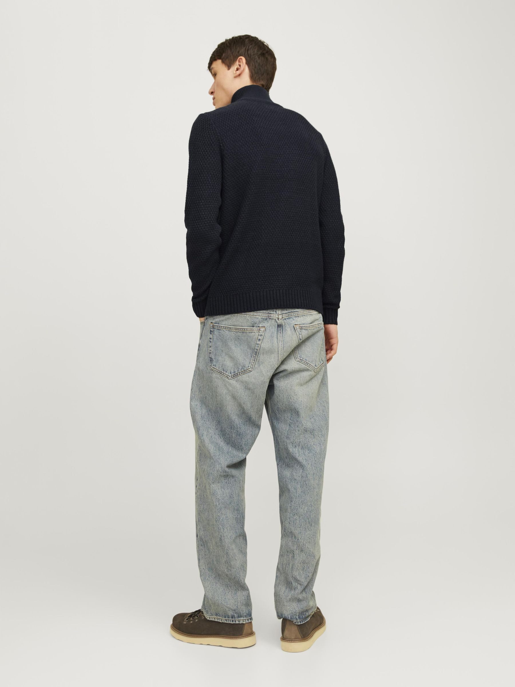 Jack & Jones Schipperstrui JJCRAIG KNIT HALF ZIP