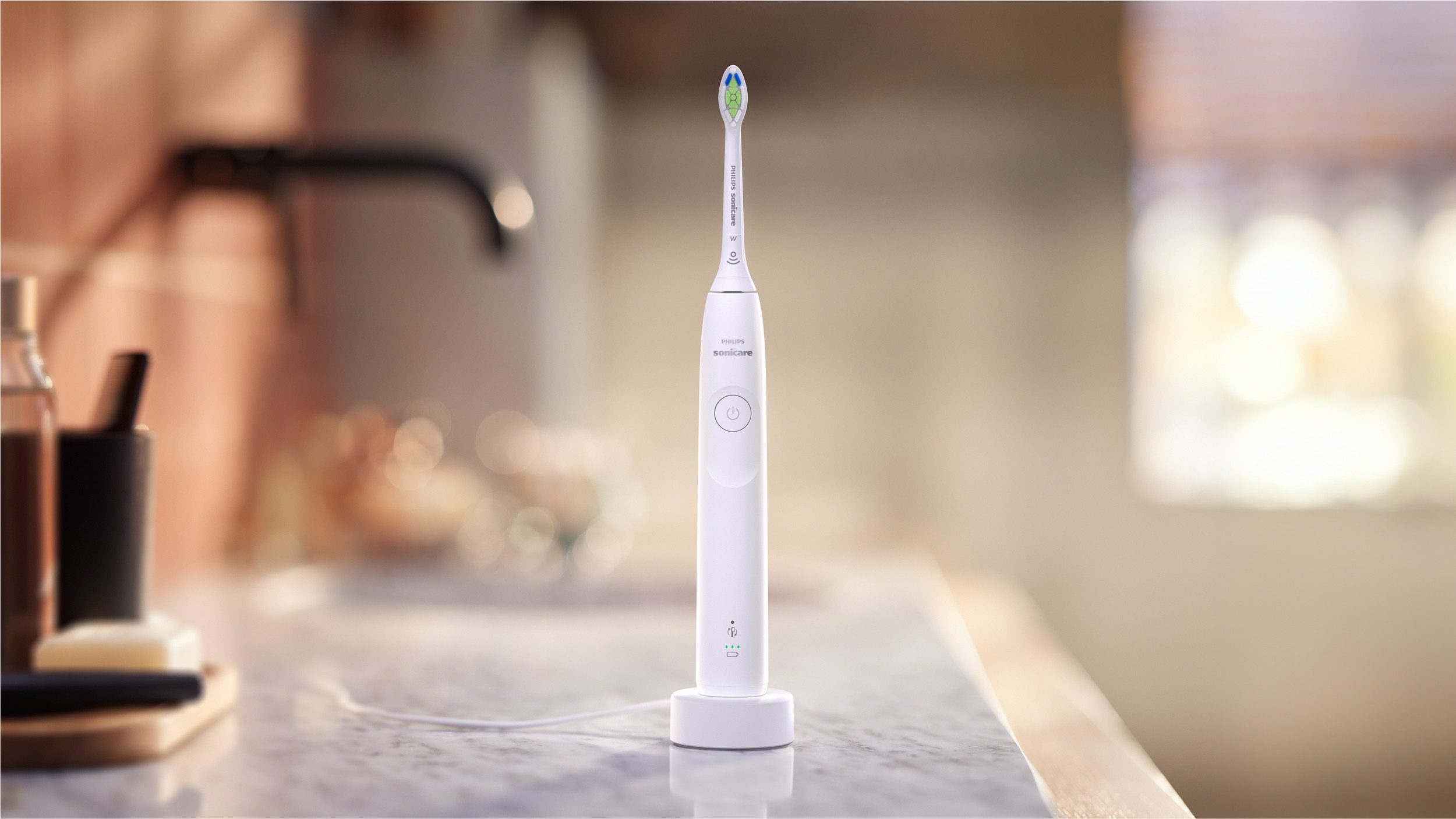 Philips Sonicare Elektrische tandenborstel Series 5300 HX7108/01 met drukcontrole, 2 intensiteitsniveaus, incl. oplader