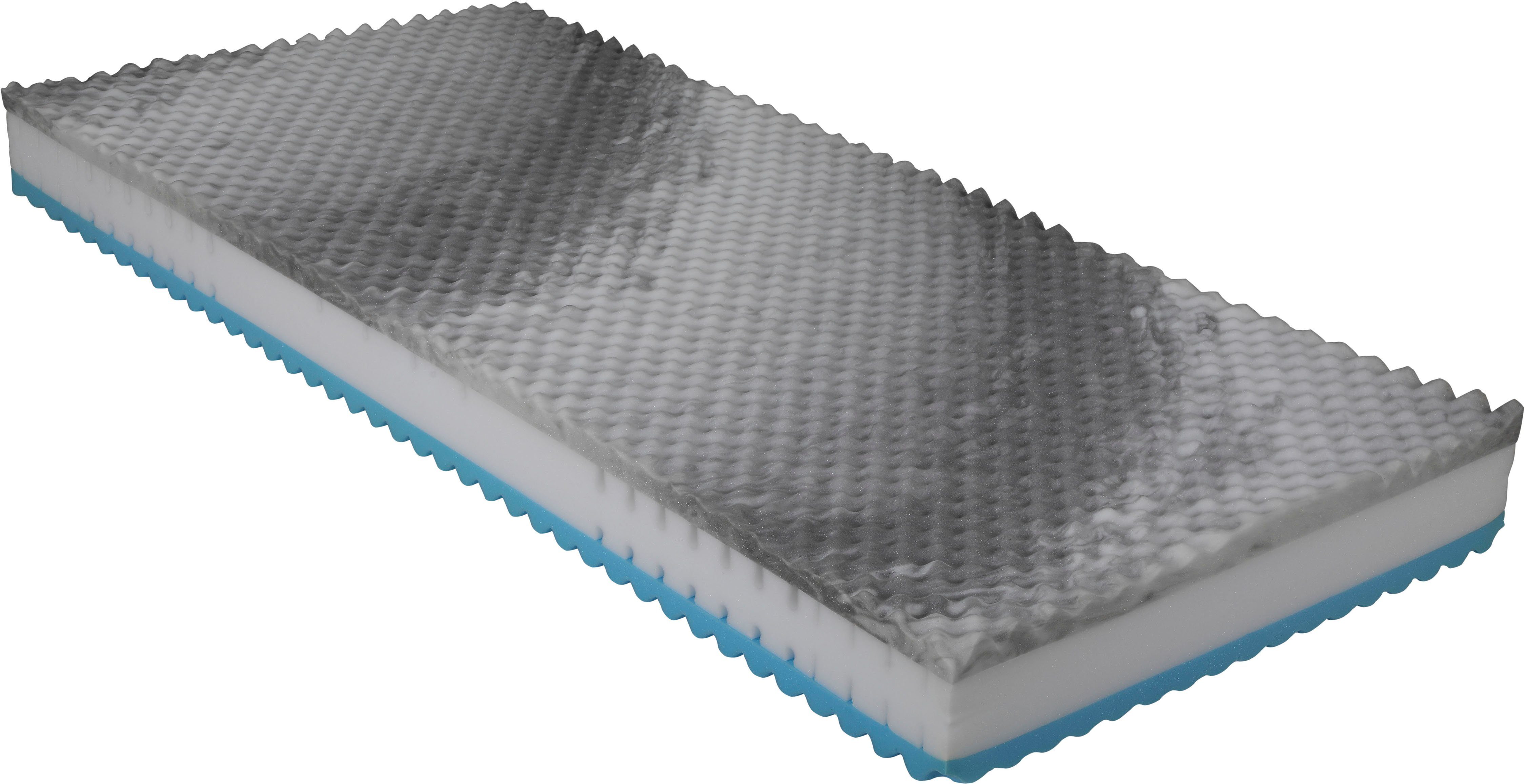 Beco Comfortschuimmatras Physio Cel Flexibele omkeerbare matras, 7 zones, H2+H3 of H3+H4, ademend hoogte 22 cm
