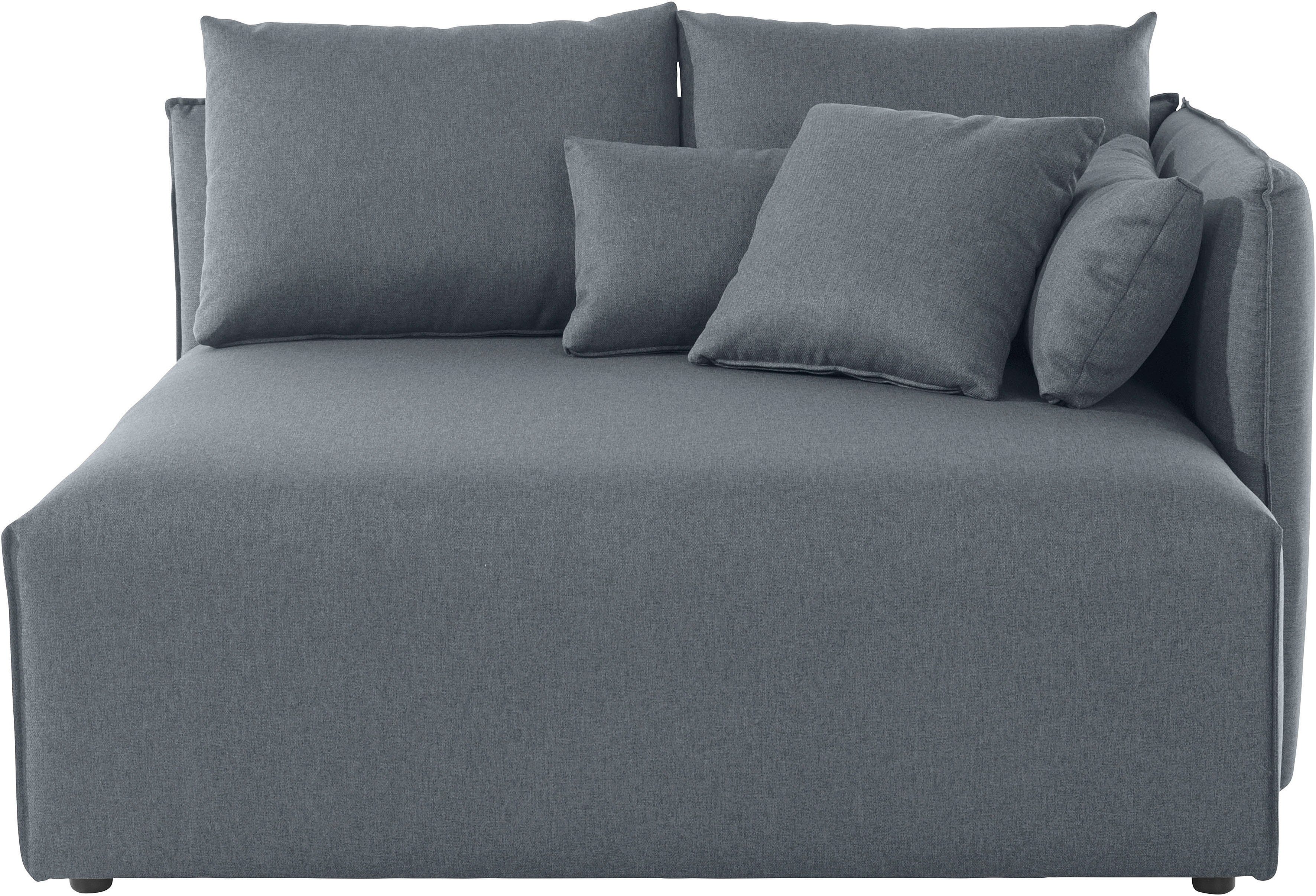 andas Ottomane Nöre korte lounge-module - zelf samenstellen, breedte 138 cm, diepte 128 cm