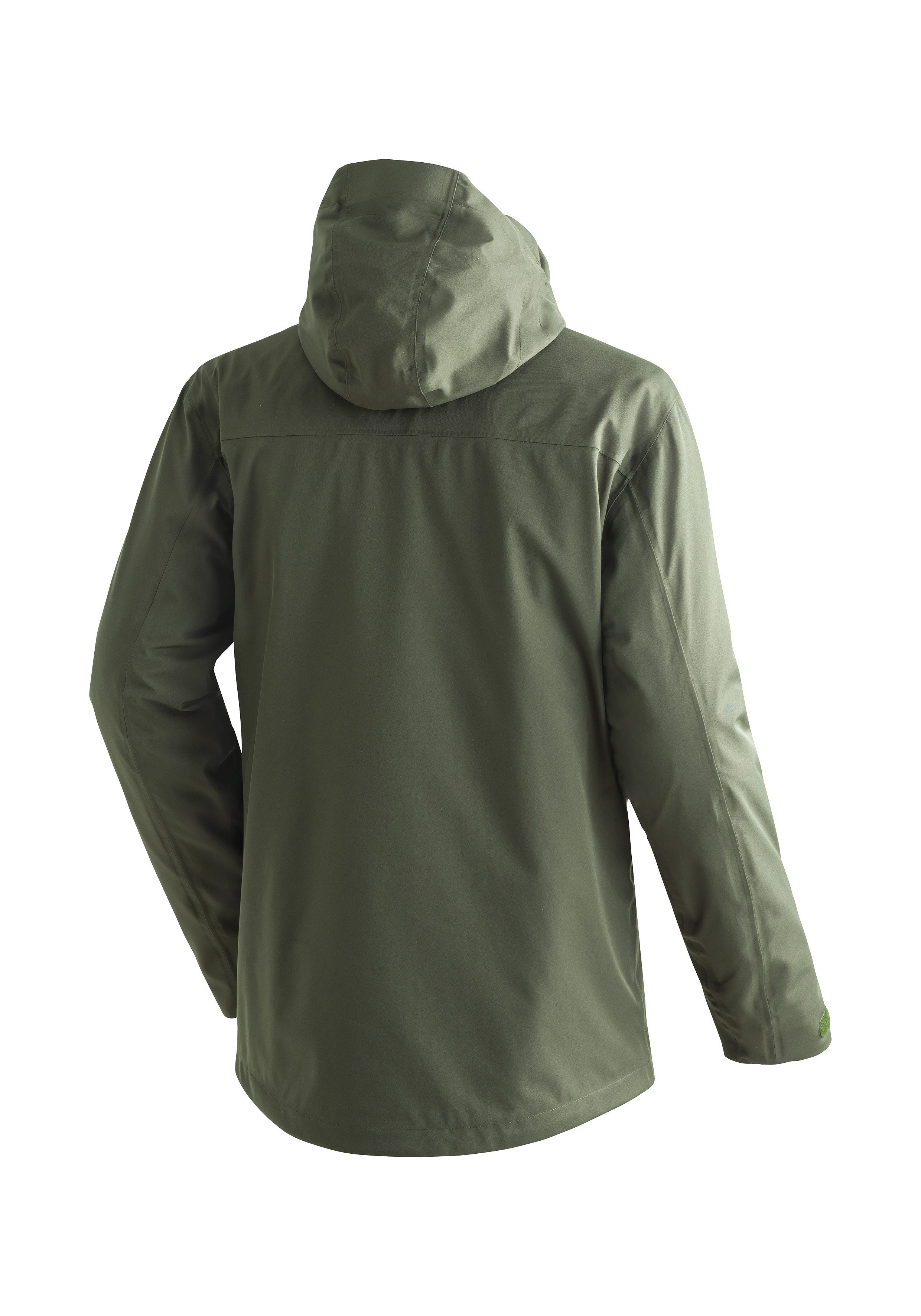 Maier Sports Functioneel jack Peyor 3in1 Heren 3-in-1 jas wind waterdicht ritszakken en capuchon