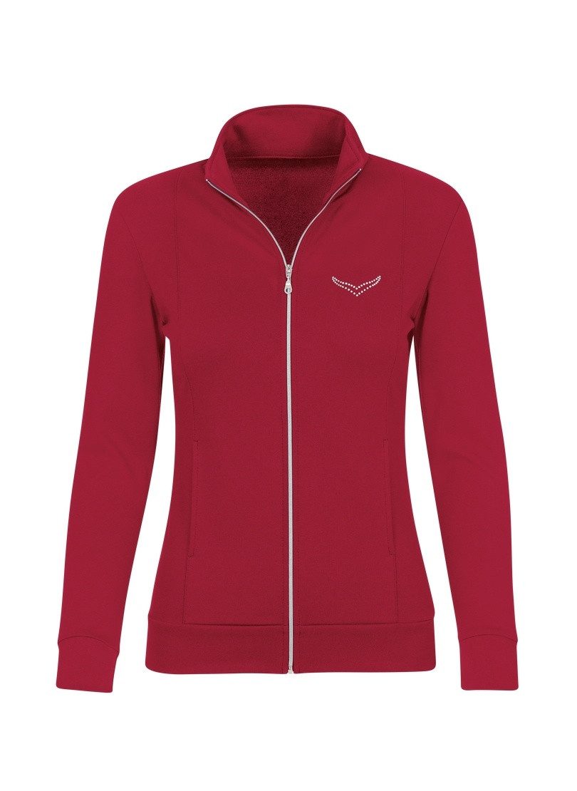 Trigema Sweatvest TRIGEMA jas veredeld met kristallen (1-delig)
