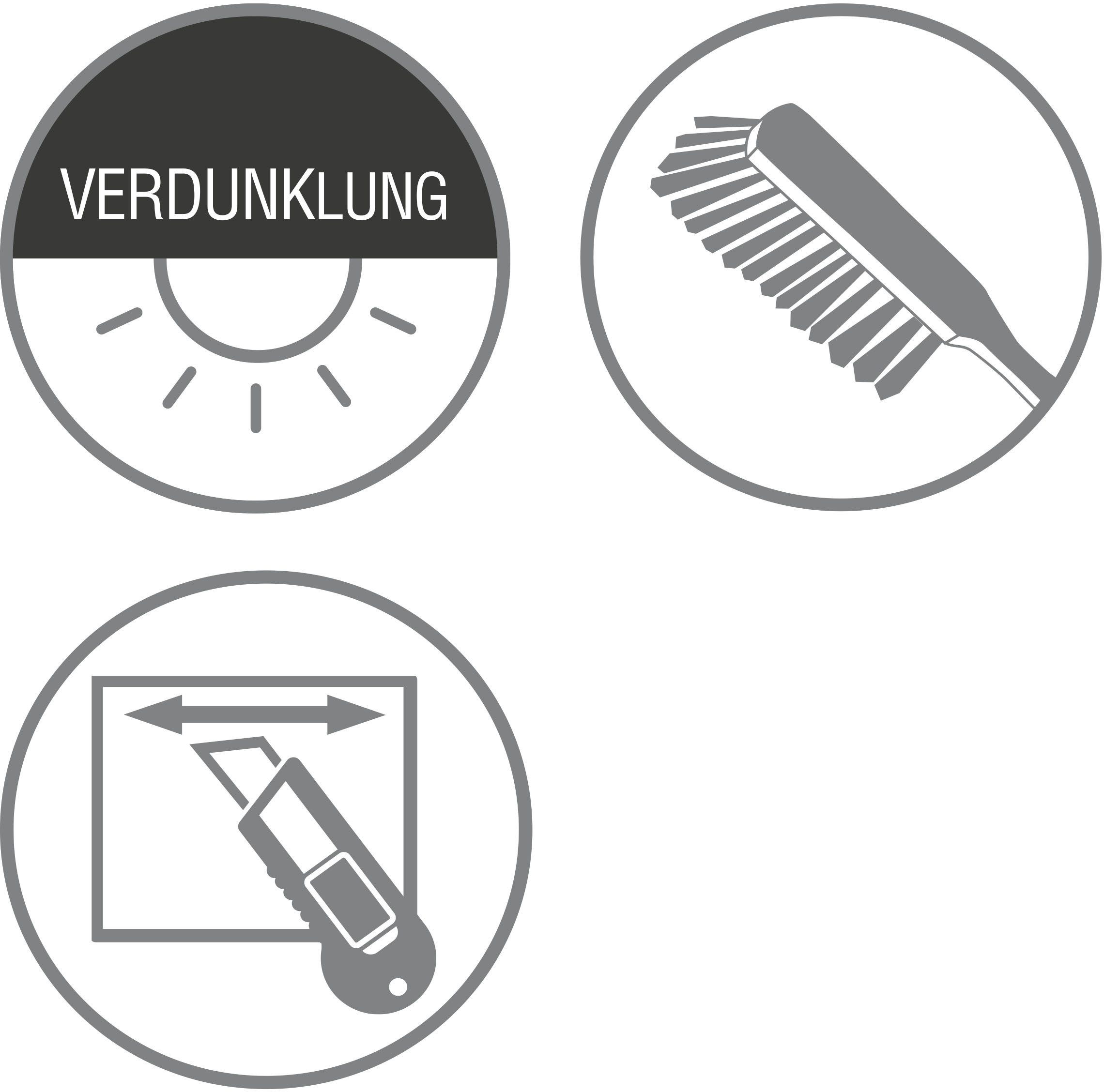 GARDINIA Rolgordijn met zijbediening Uni-rolgordijn verduistering (1 stuk)