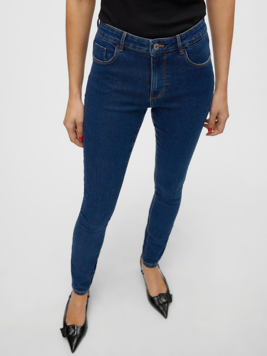 Vero Moda Skinny fit jeans VMELLY MR SKINNY JEANS BLUE NOOS