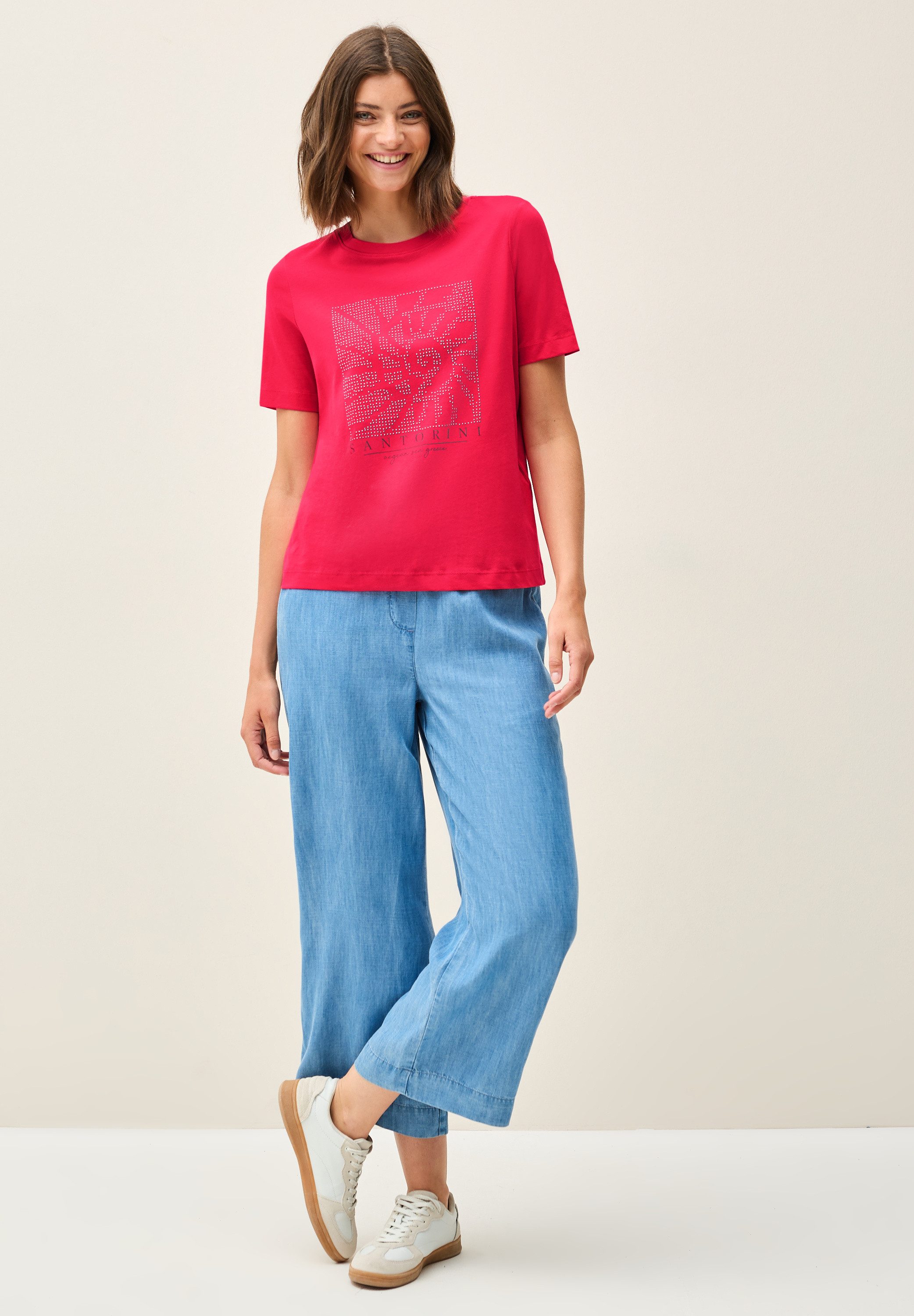 Cecil T-shirt met siersteentjes