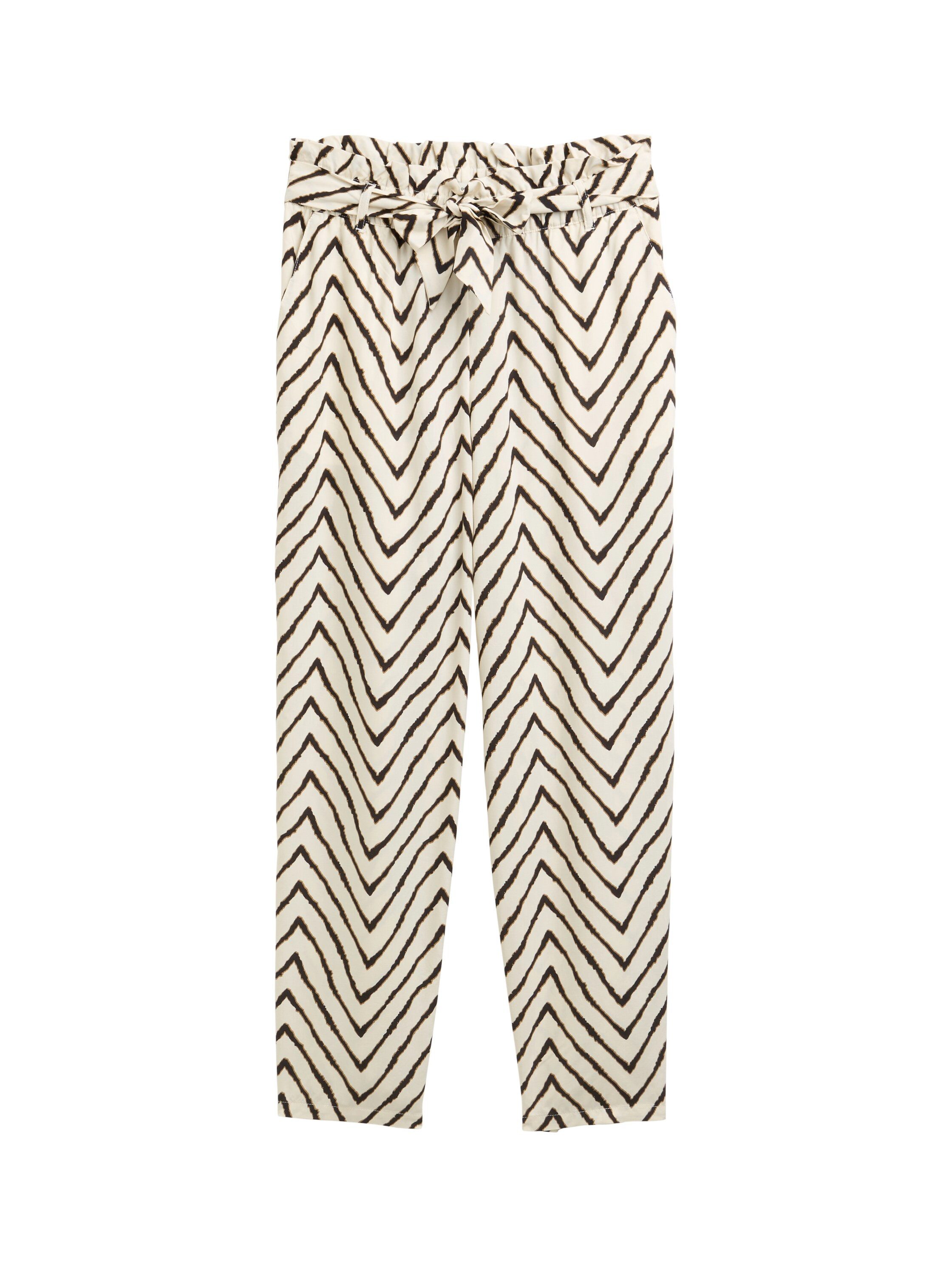 Tom Tailor Stoffen broek met een bindceintuur