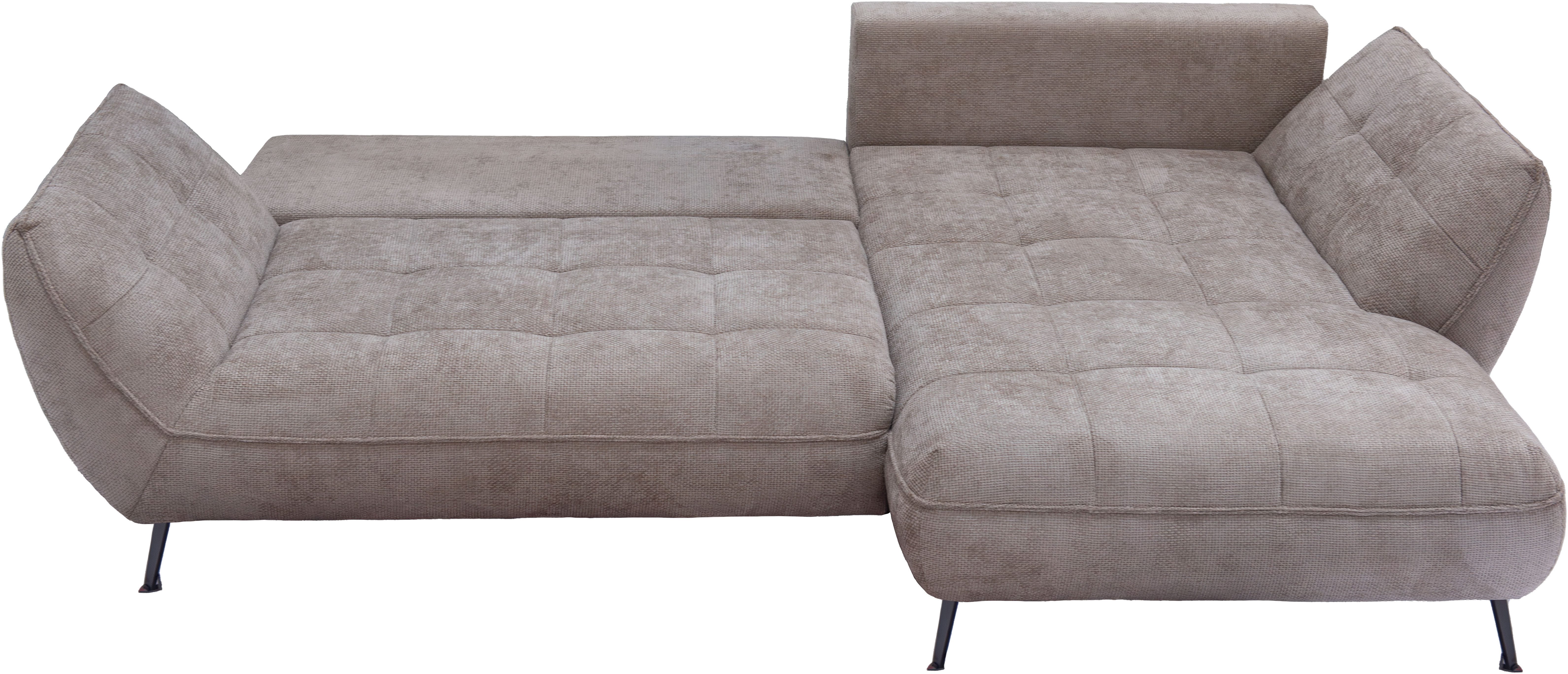 exxpo - sofa fashion Hoekbank Samoa, comfortabel en modern, met Easy-Lift bedfunctie, L-vorm