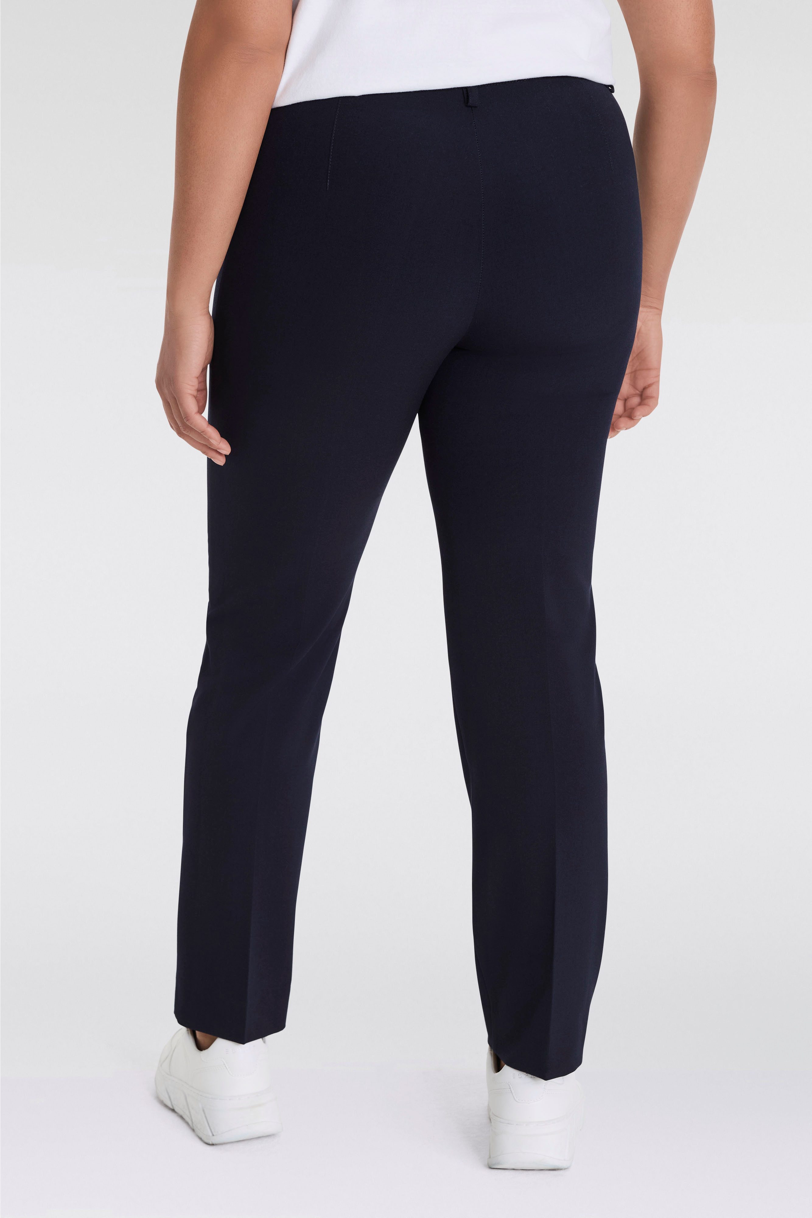KjBRAND Stoffen broek Bea in Bi-Stretch Kamgarenlook met Persplooien