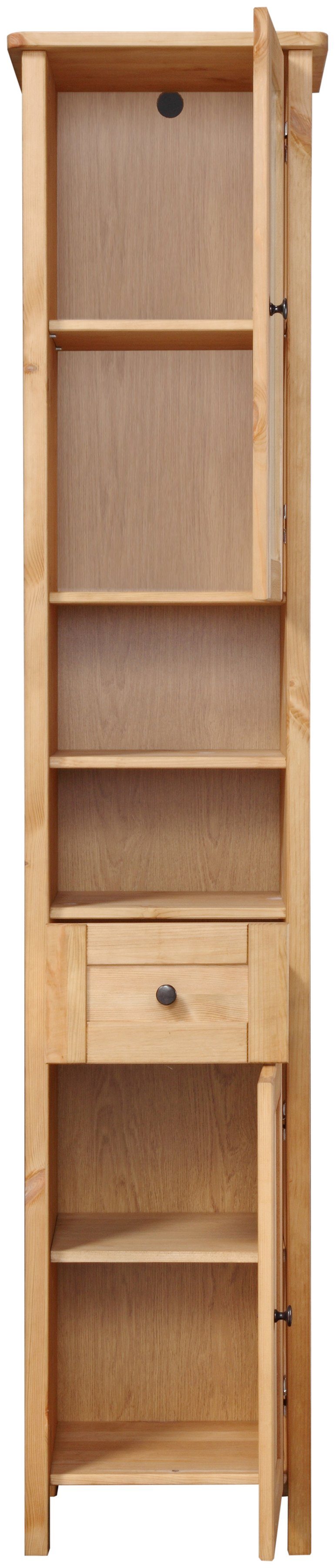 welltime Hoge kast Sylt Badkamermeubel in landelijke stijl, breedte 40 cm, van massief hout