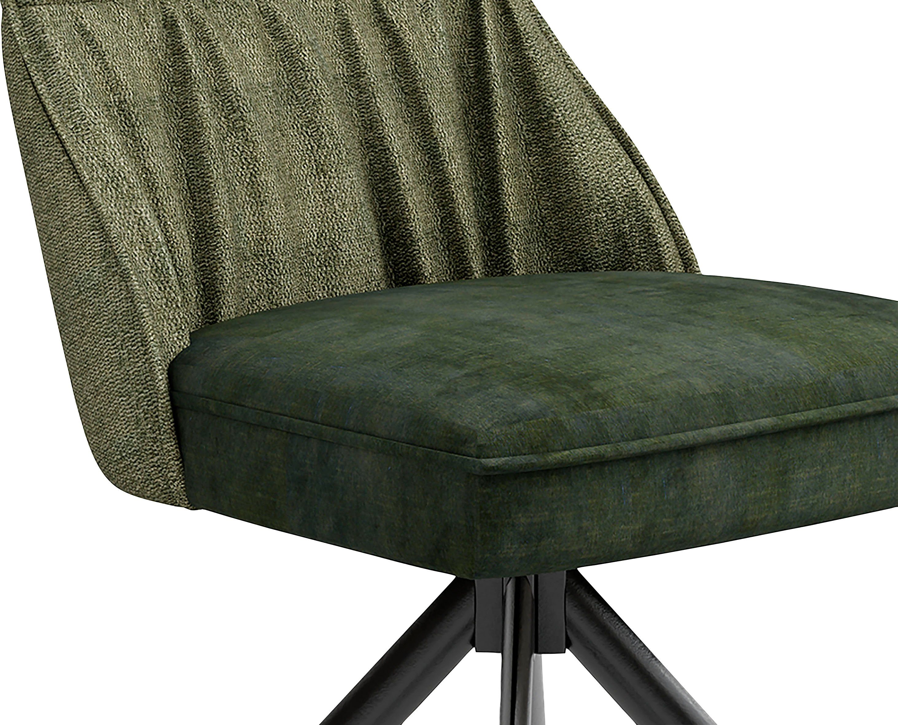 byLIVING Eetkamerstoel California set van 2, met pocketveringskern, 180° draaibaar met return-functie (set, 2 stuks)