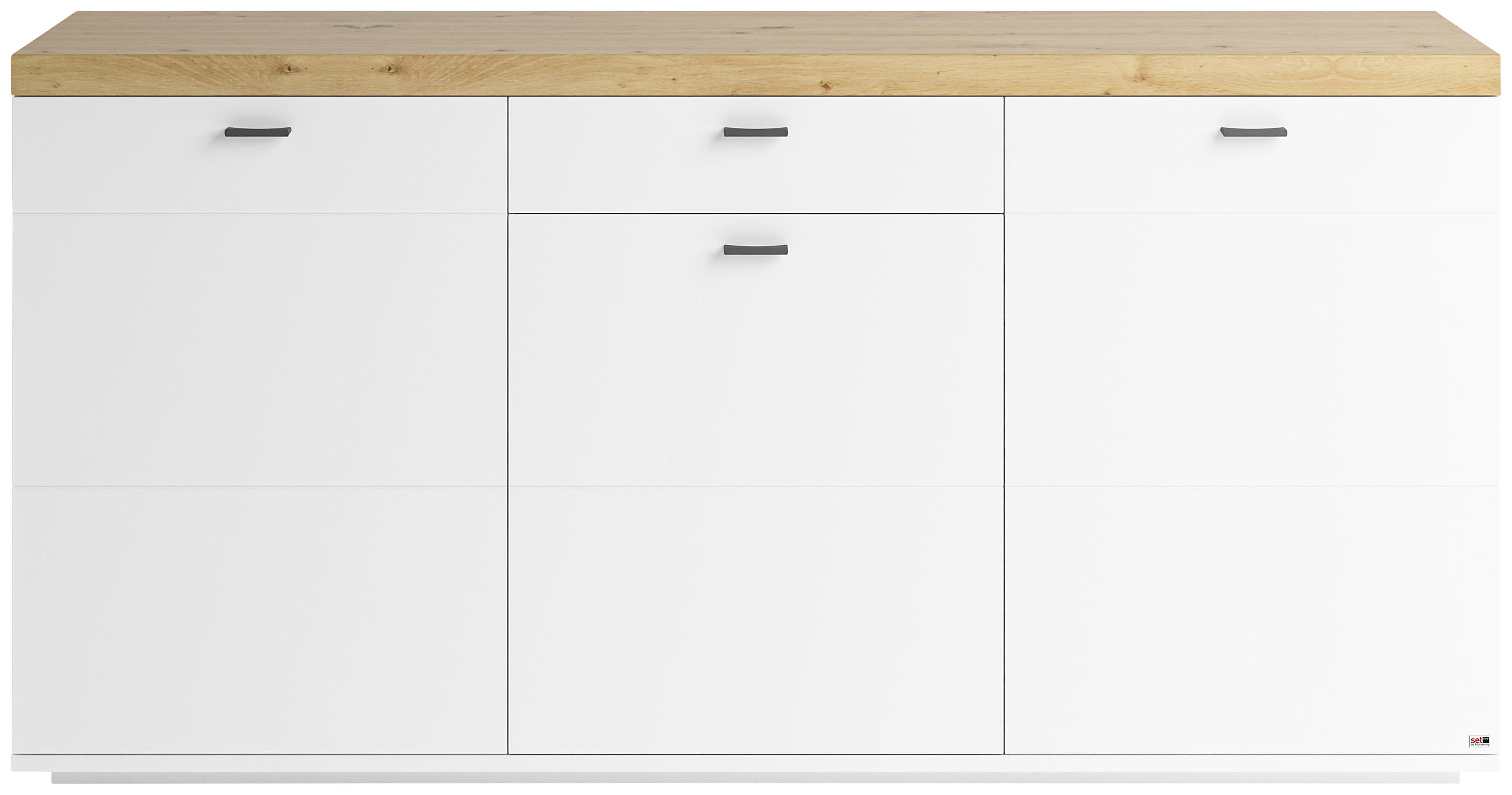 set one by Musterring Dressoir Lancaster In 2 kleuren, met verschillende bovenbladen te kiezen dressoirs wit