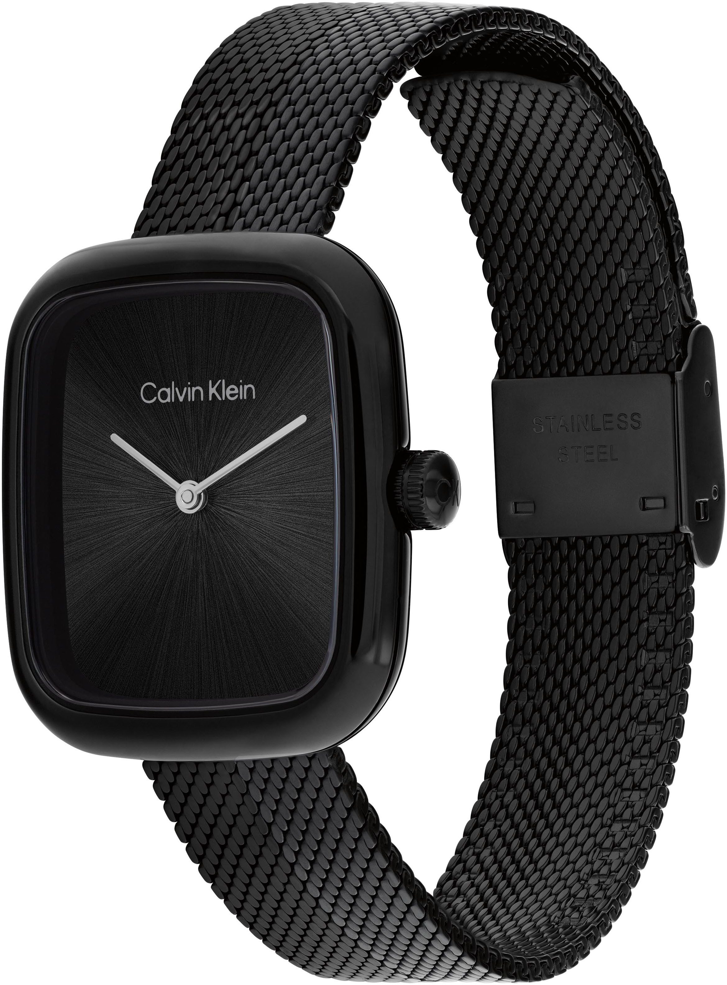 Calvin Klein Kwartshorloge CK Adore Horloge, dameshorloge, stalen band, analoog