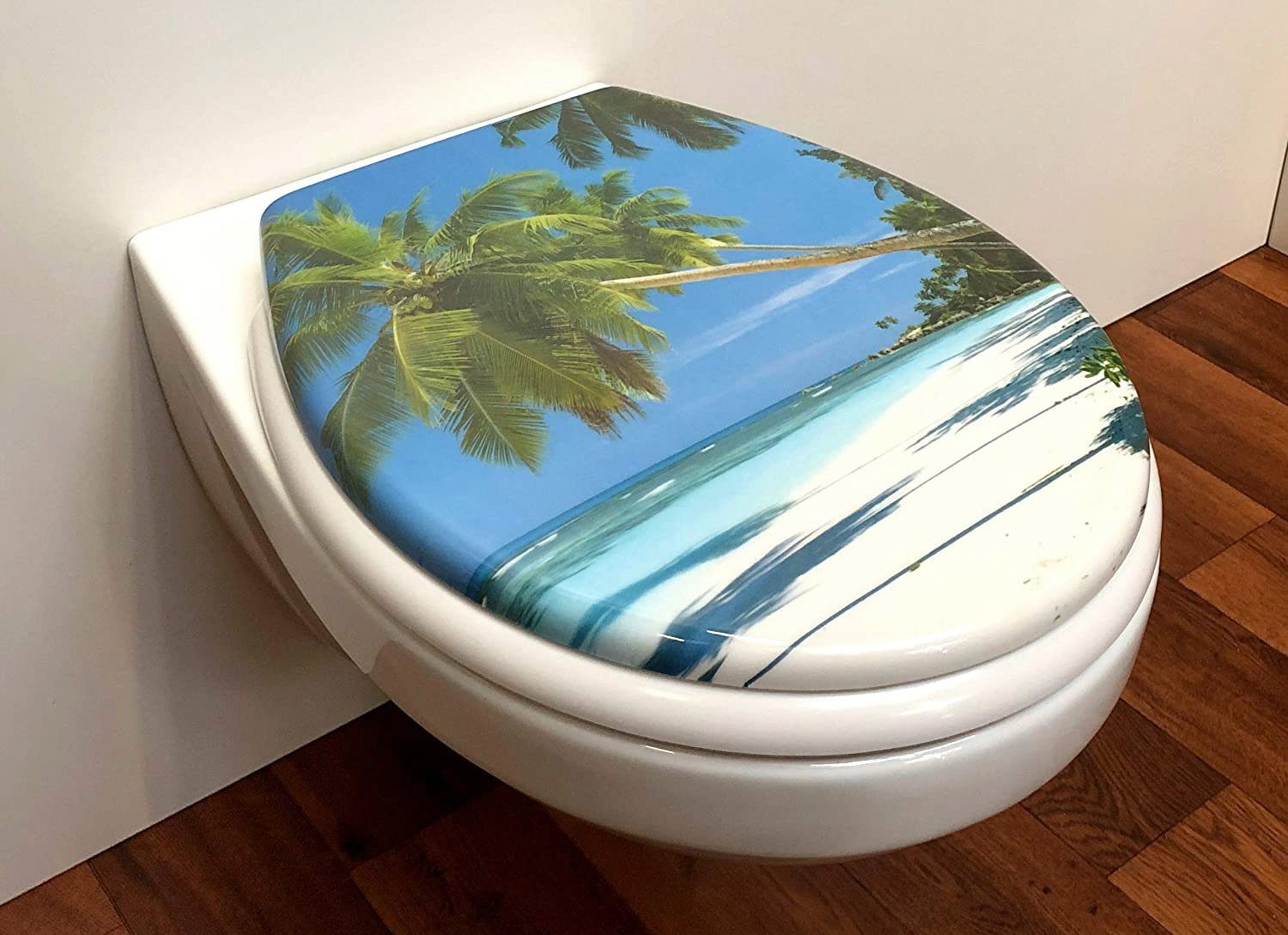 ADOB Toiletzitting Koh Samui Soft-closemechanisme, voor het schoonmaken afneembaar