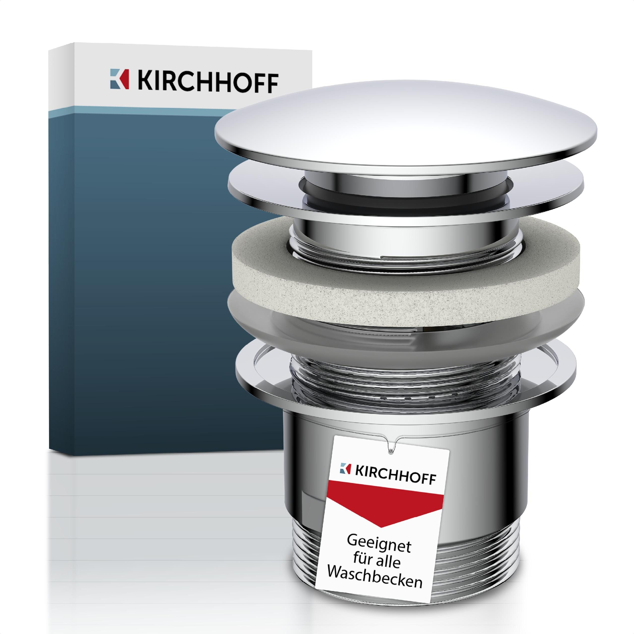 Kirchhoff Doucheafvoer Universele wasbak-overloopset, afvoerstop, chroom