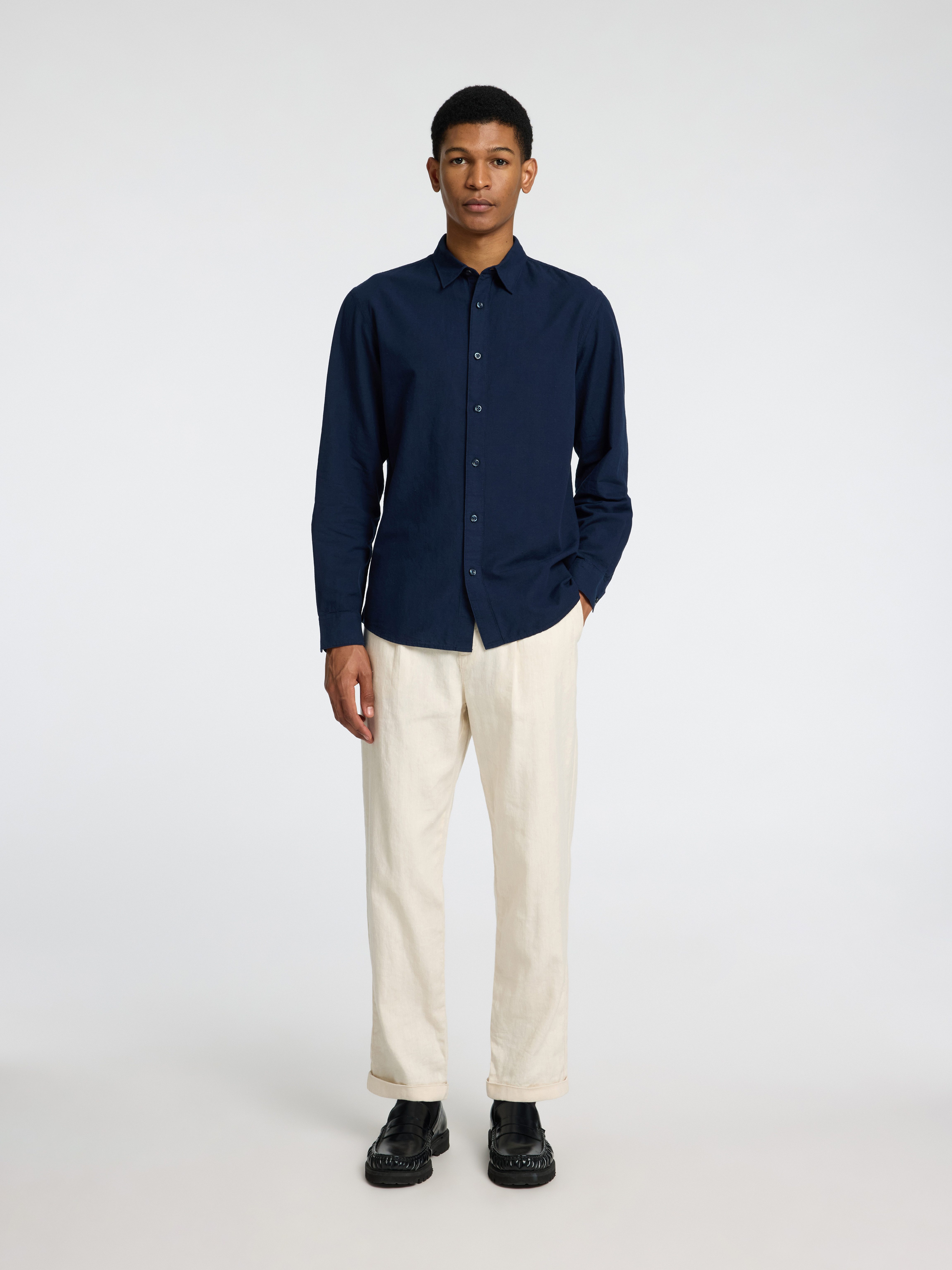 SELECTED HOMME Linnen overhemd NEW-LINEN SHIRT