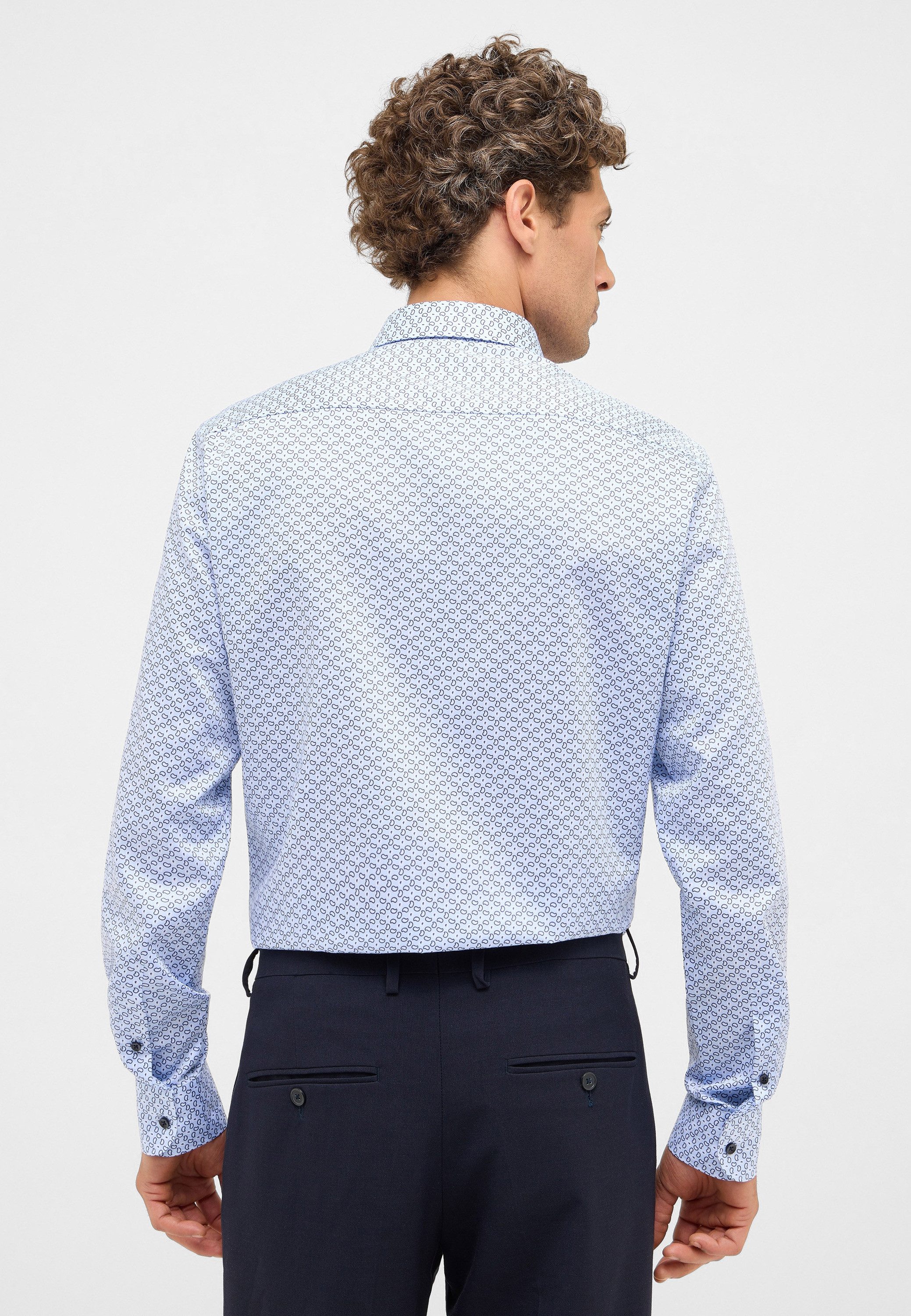 Eterna Overhemd met lange mouwen Slim fit NON IRON (strijkvrij)