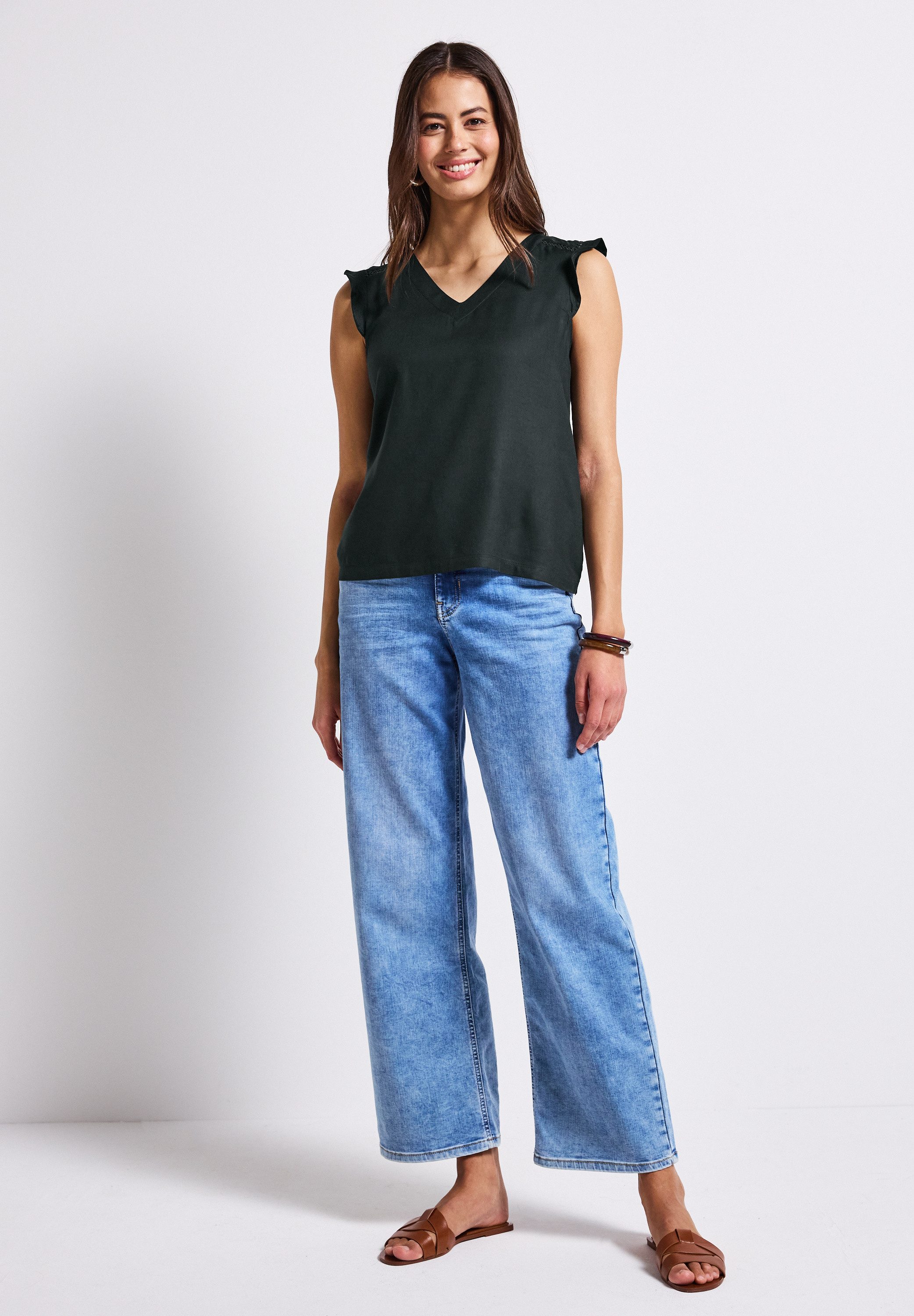 STREET ONE Shirttop met gehaakte details