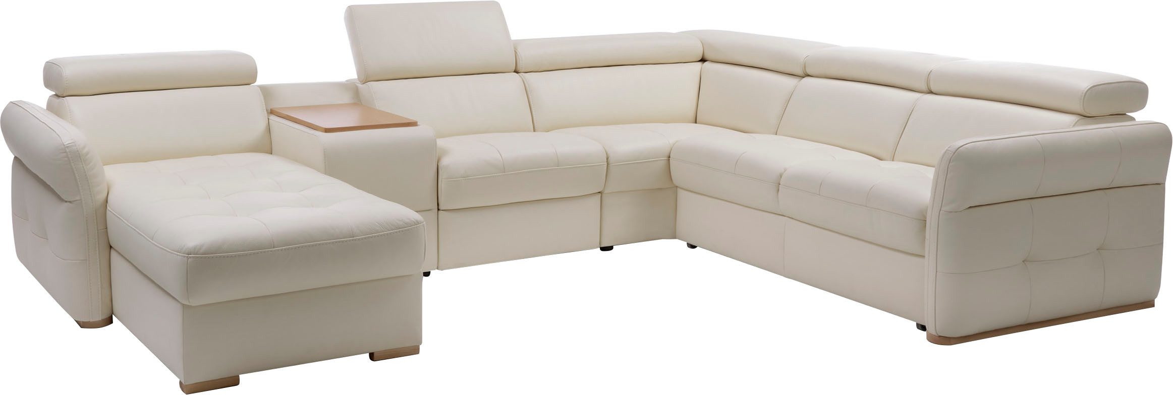 exxpo - sofa fashion Zithoek Massimo, familiebank met veel ruimte, leren bekleding, comfortabel, prettig