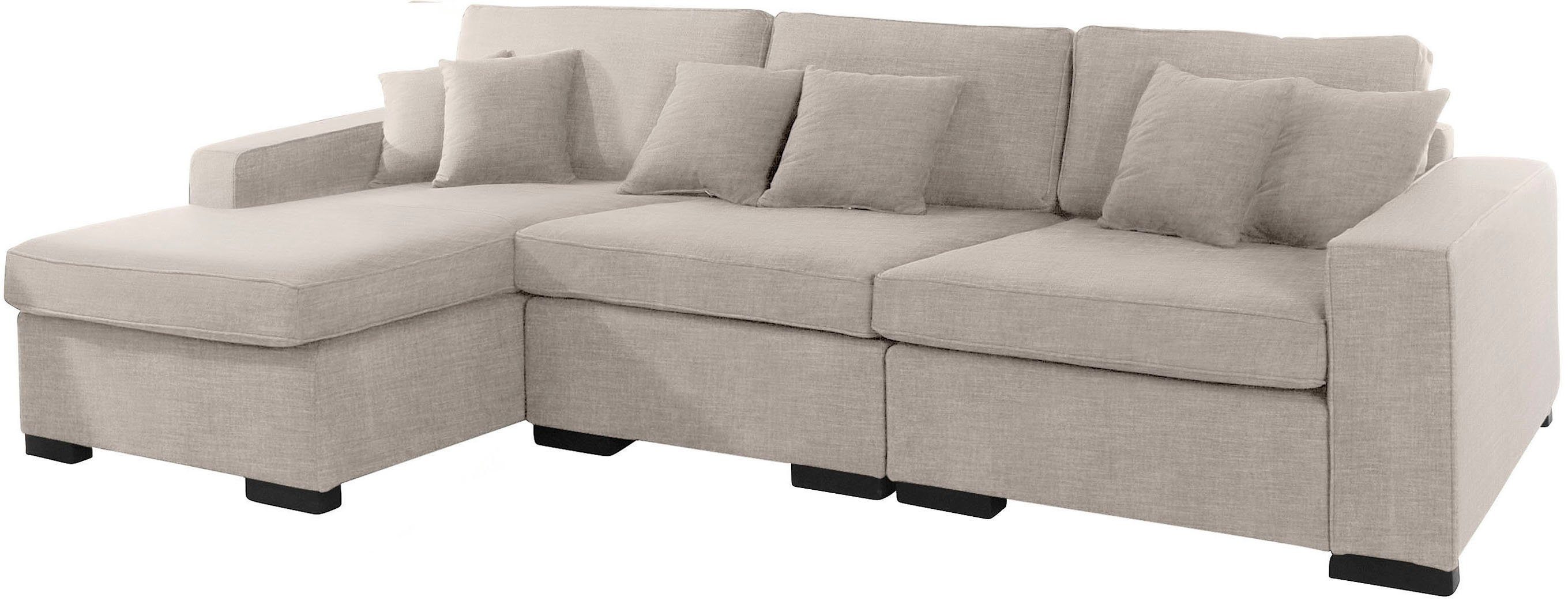 Guido Maria Kretschmer Home&Living Ottomane Skara L-vorm Loungebank met binnenveringsinterieur, in vele overtrekkwaliteiten