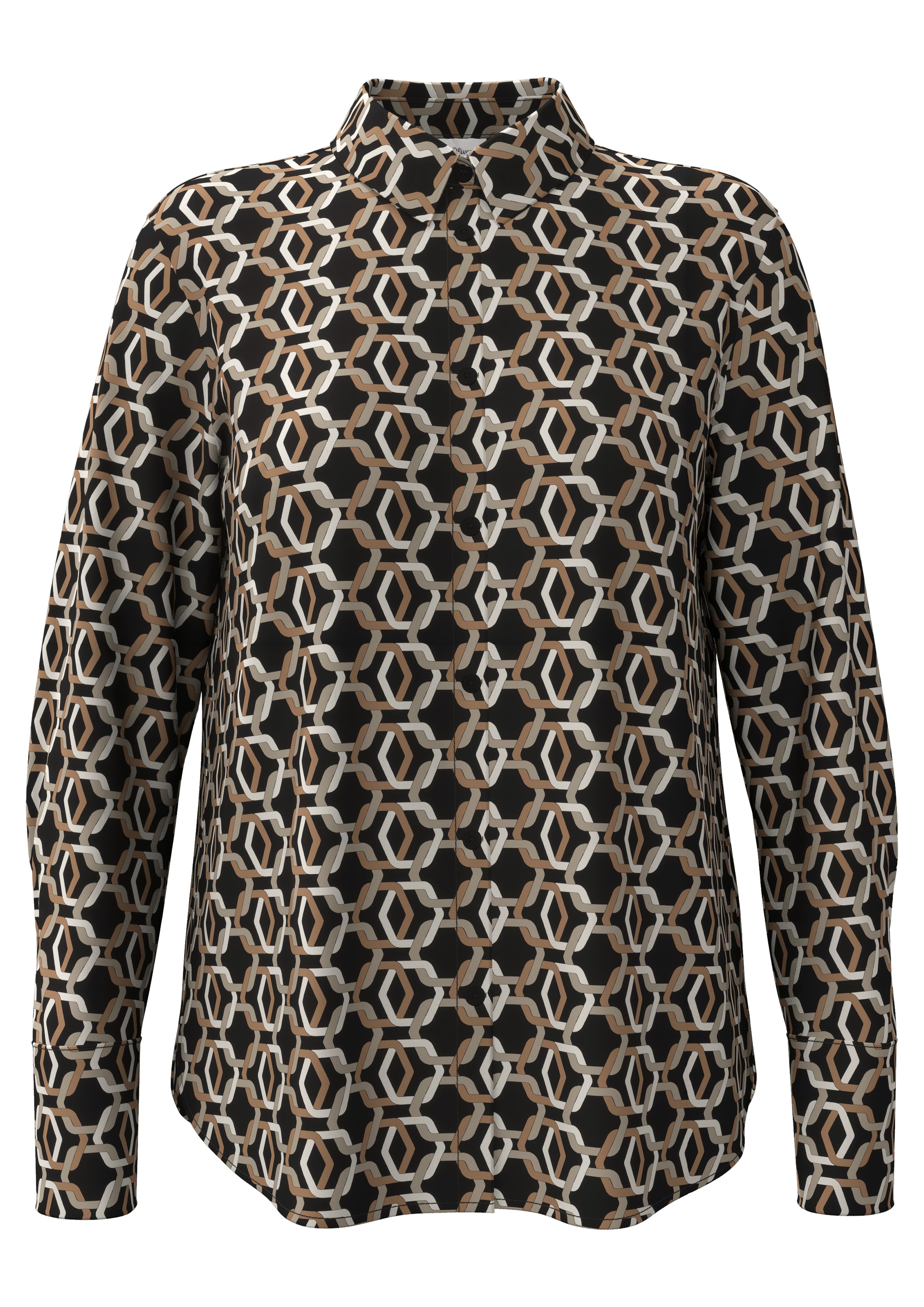 S.Oliver BLACK LABEL Blouse met lange mouwen met print all-over