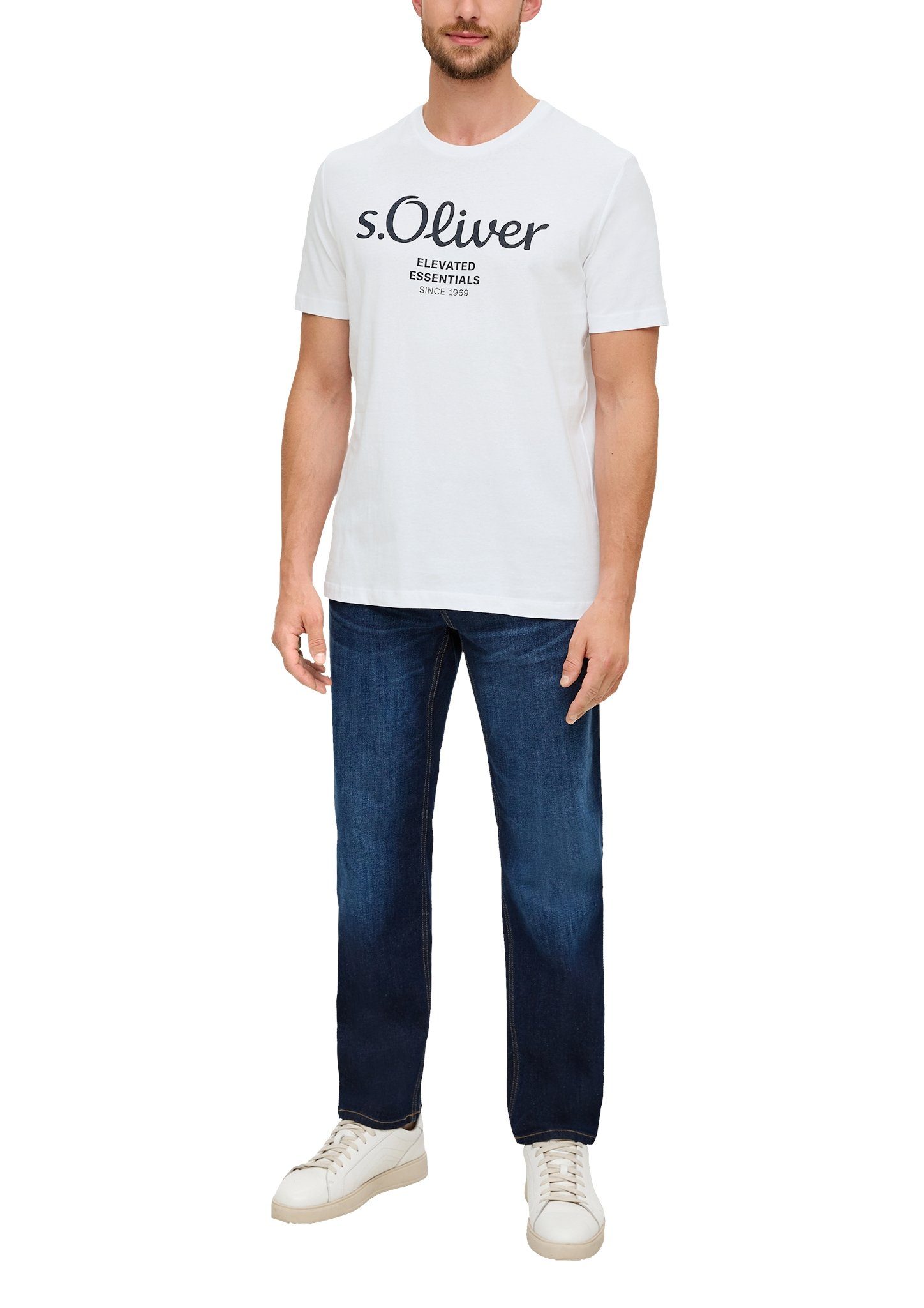 s.Oliver T-shirt van ademende katoen