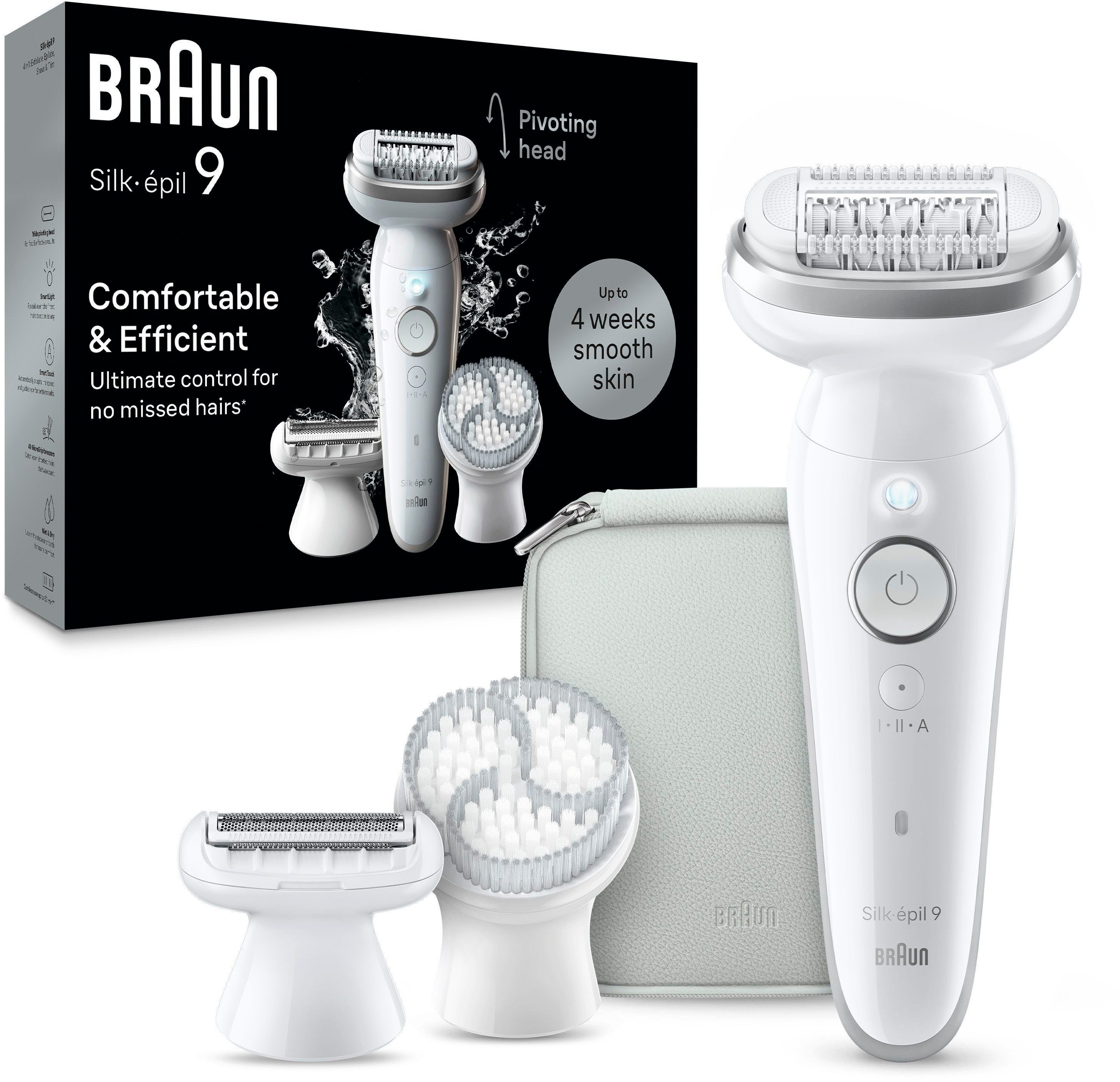 Braun Epilator Silk-épil 9 9-061 Scheer-, trimmer- & peelingopzetstuk, wet & dry