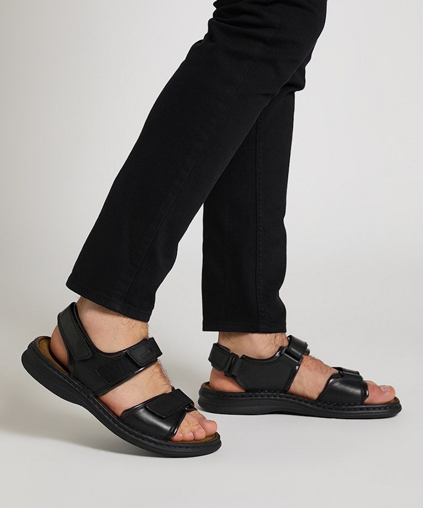 Josef Seibel Sandalen Rafe , zomerschoen, klittenbandschoen, sandaal, met driedubbele klittenbandsluiting
