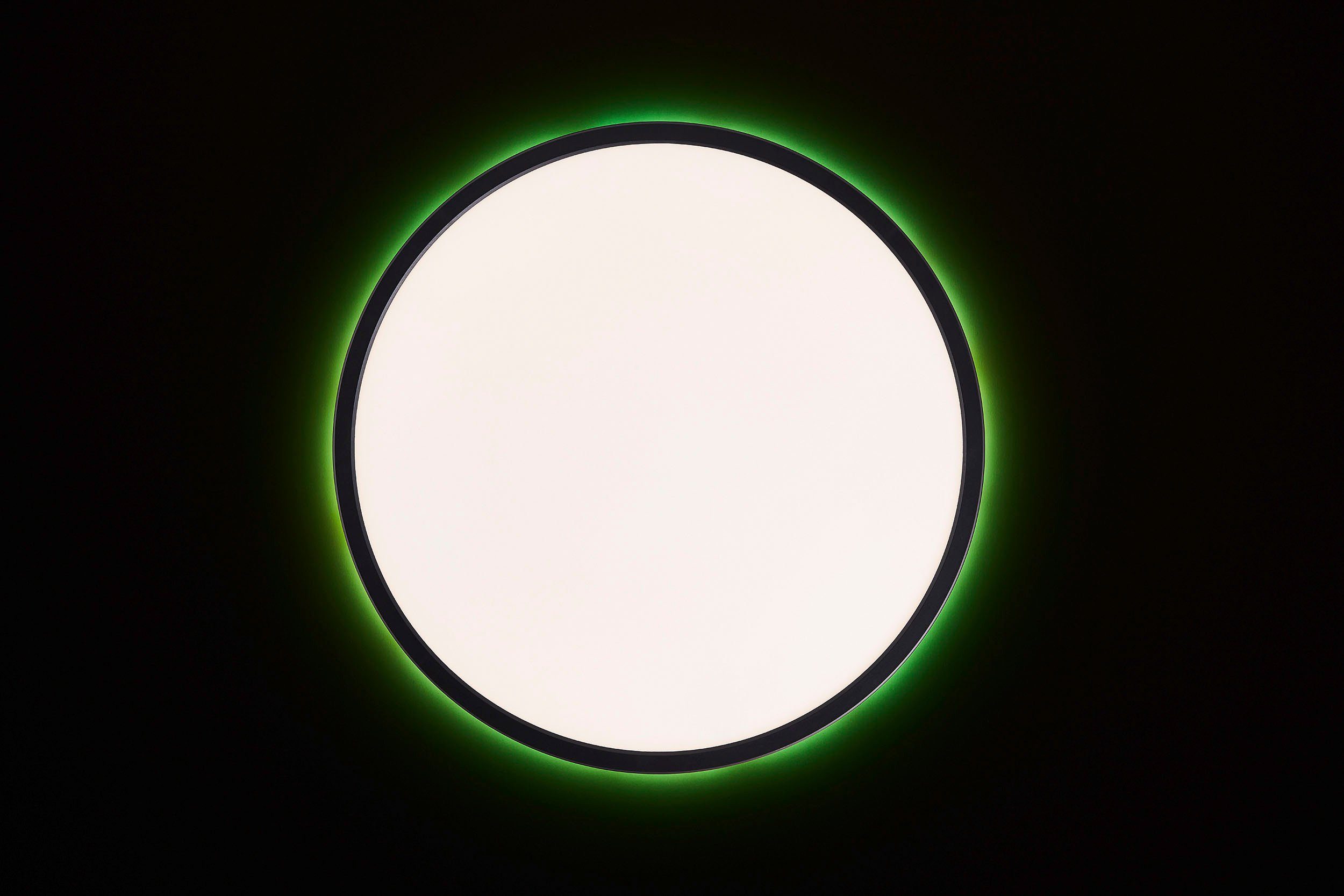 my home Led-plafondlamp Elliot Ø 42 cm, 2400 lumen, 3000-6500 Kelvin, wit/zwart (1 stuk)